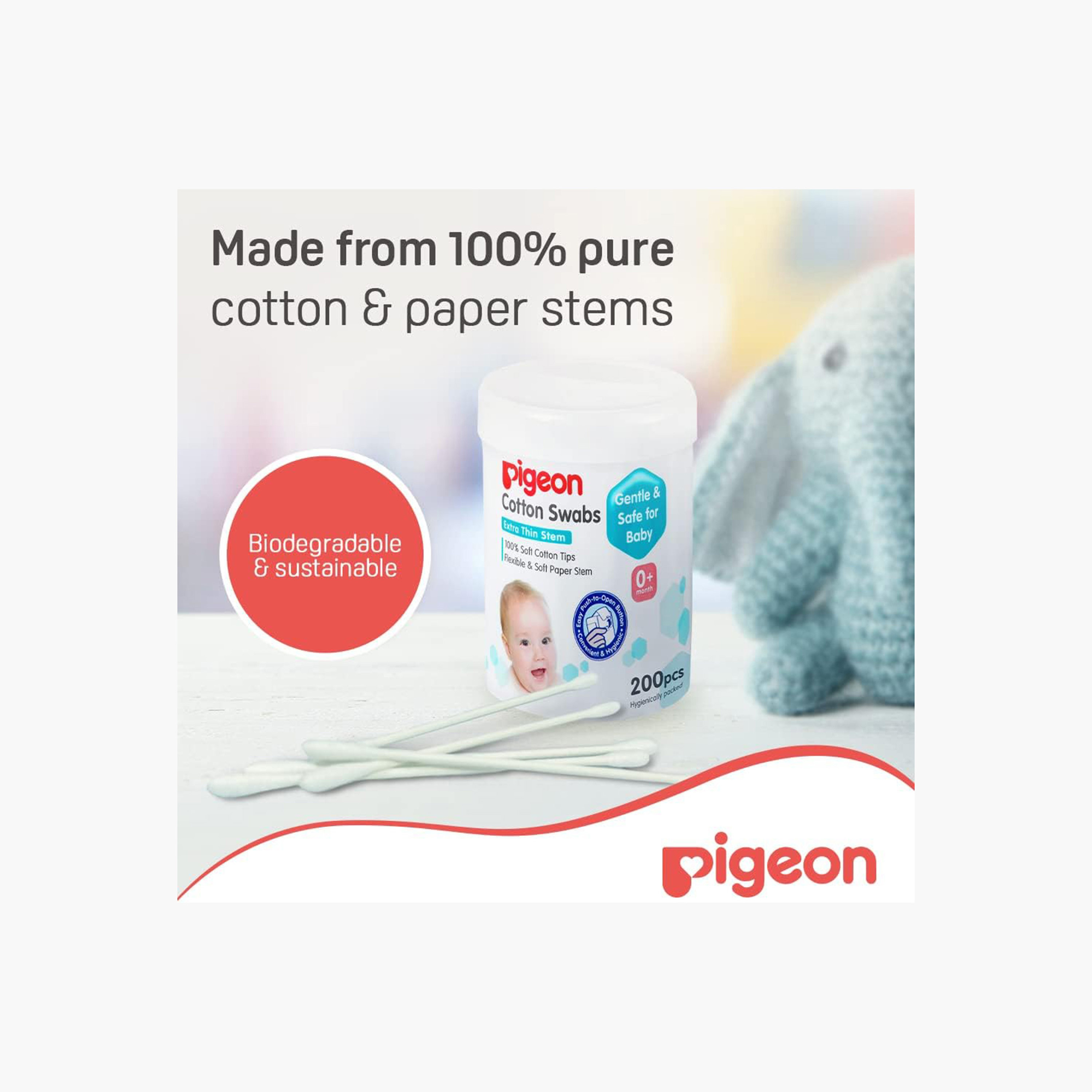 Pigeon Baby Cotton Swab - Set of 200-beautyandpersonalcare-babycare-babygrooming-image-6