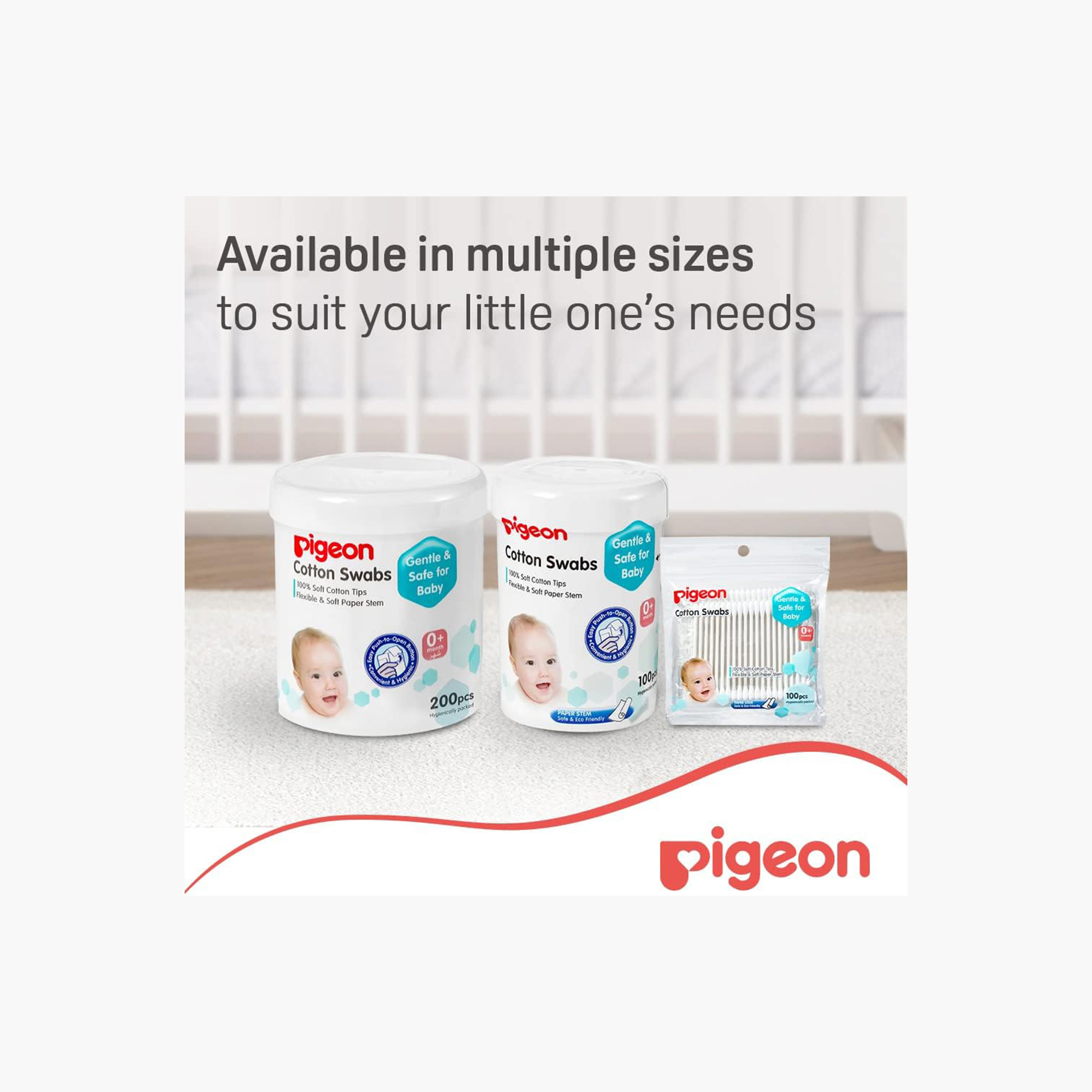 Pigeon Baby Cotton Swab - Set of 200-beautyandpersonalcare-babycare-babygrooming-image-7
