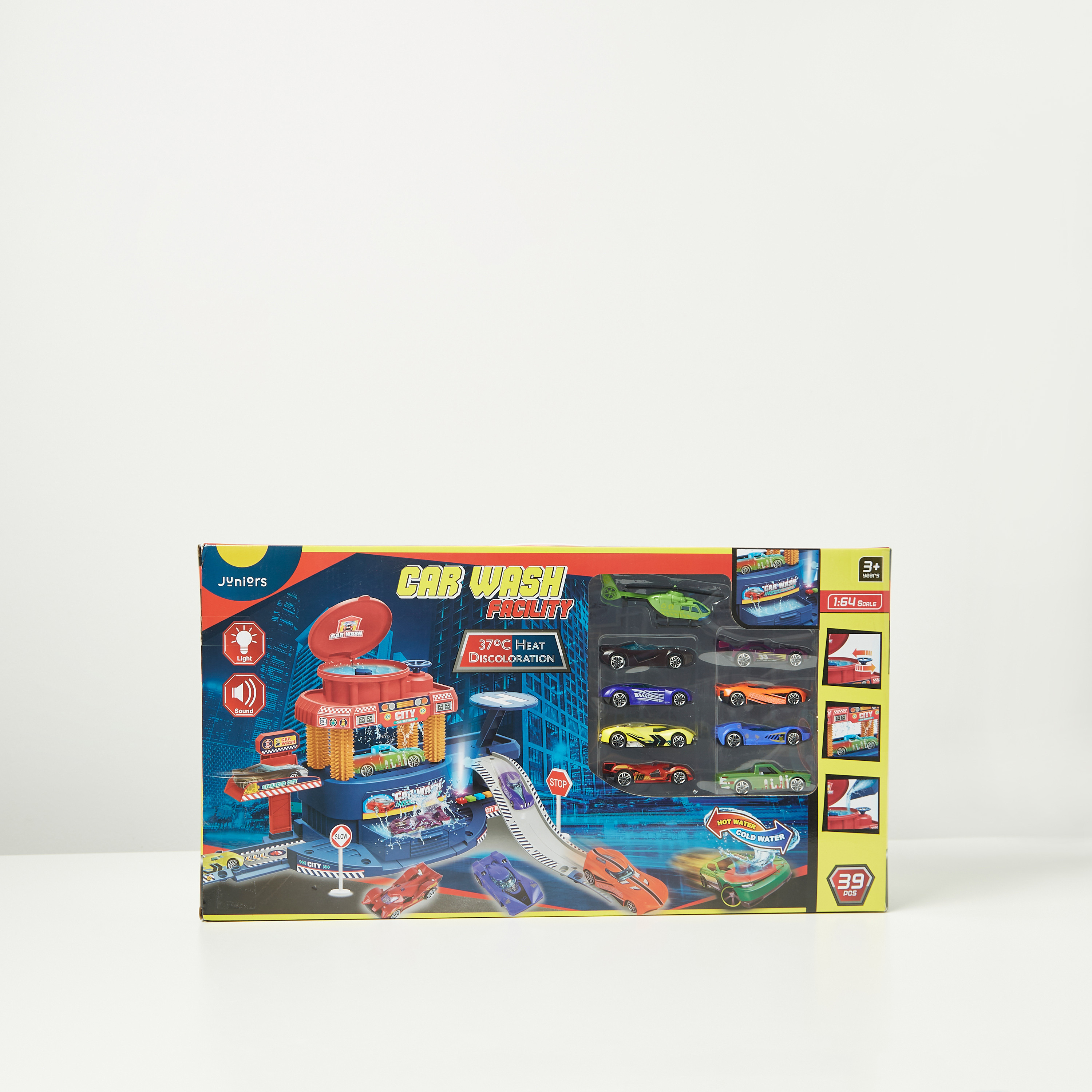 مجموعة لعب مرفق غسيل السيارات متعددة الوظائف 39 قطعة من جونيورز-toys-playvehicles-vehicleplaysets-image-4