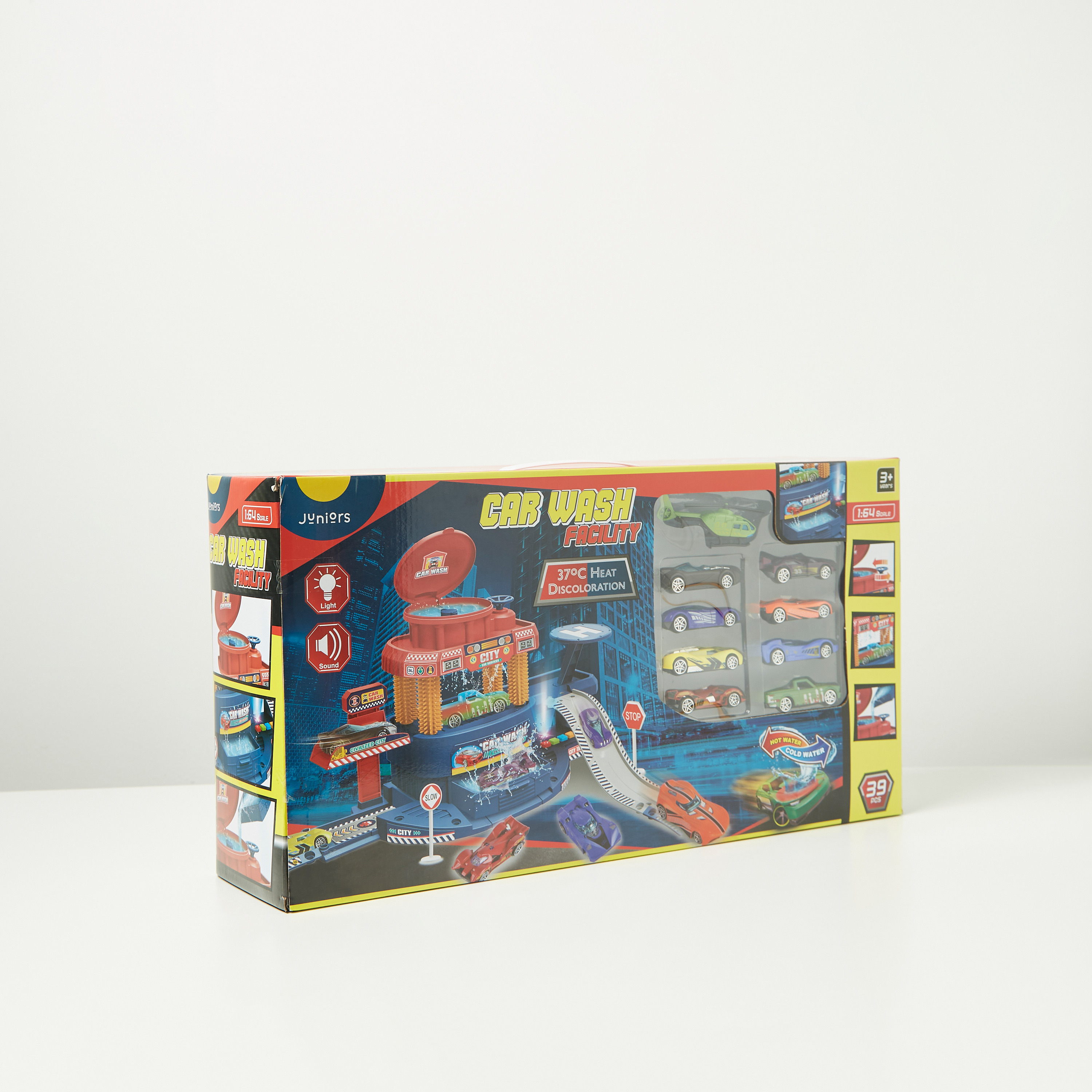 مجموعة لعب مرفق غسيل السيارات متعددة الوظائف 39 قطعة من جونيورز-toys-playvehicles-vehicleplaysets-image-3