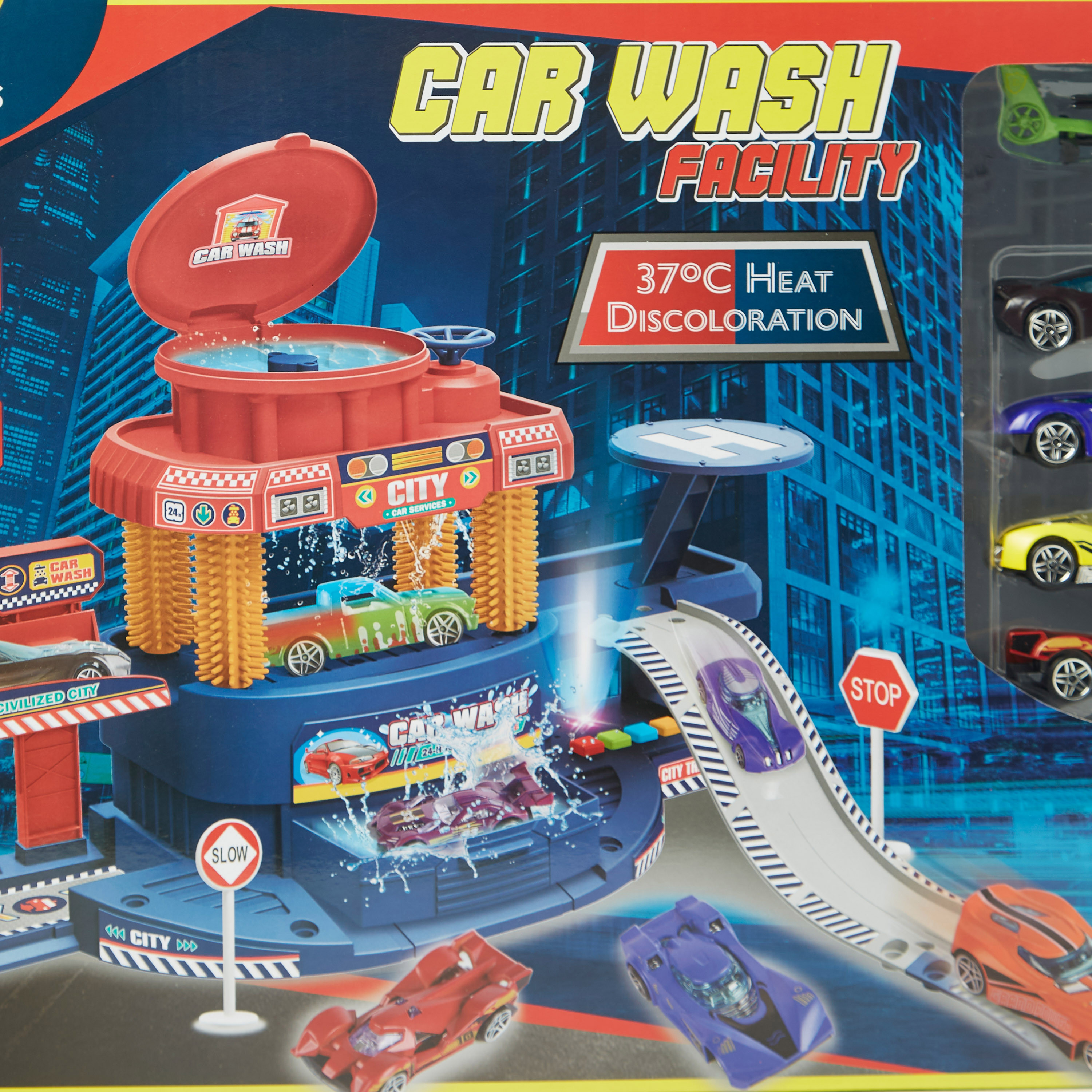 مجموعة لعب مرفق غسيل السيارات متعددة الوظائف 39 قطعة من جونيورز-toys-playvehicles-vehicleplaysets-image-2