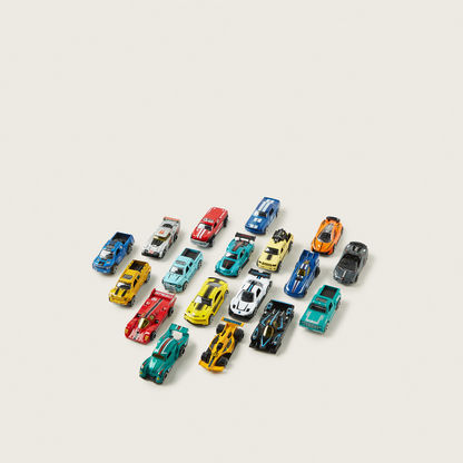 Juniors 18-Piece Die Cast Toy Car Set-Scooters and Vehicles-image-0