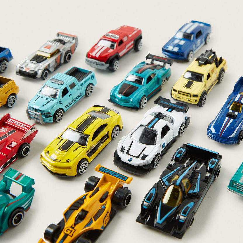 Juniors 18-Piece Die Cast Toy Car Set-Scooters and Vehicles-image-2