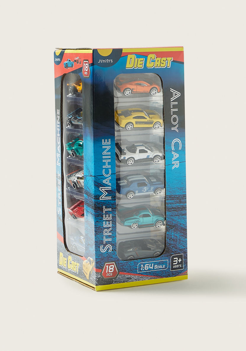 Juniors 18-Piece Die Cast Toy Car Set-Scooters and Vehicles-image-4