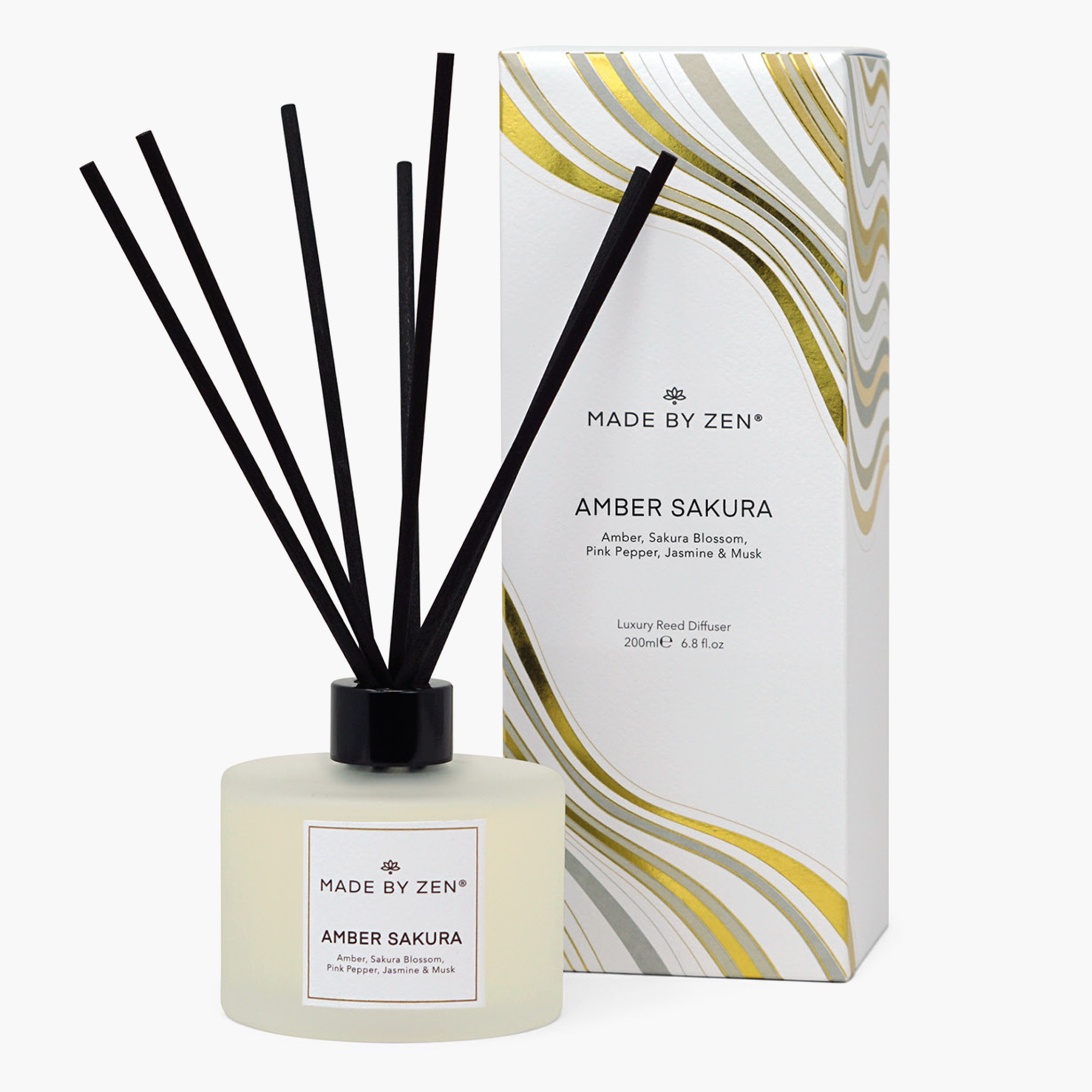 موزع عطور عيدان خشبية عنبر ساكورا من ميد باي زين - 200 مل-household-homefragrance-reeddiffusers-image-2