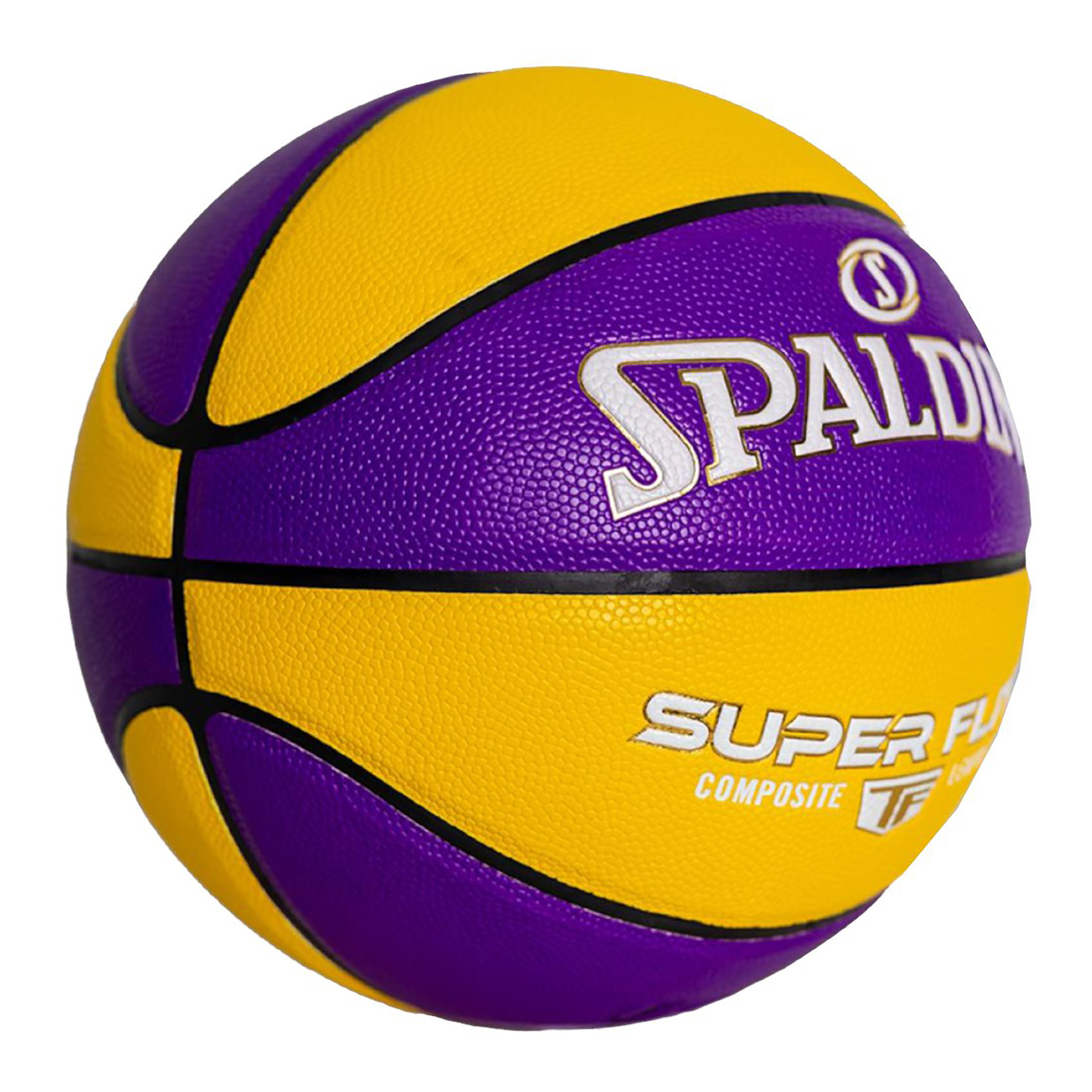 كرة السلة المركبة من سبالدينغ سوبر فلايت مقاس 7 - أصفر-sports-gear-basketball-image-2