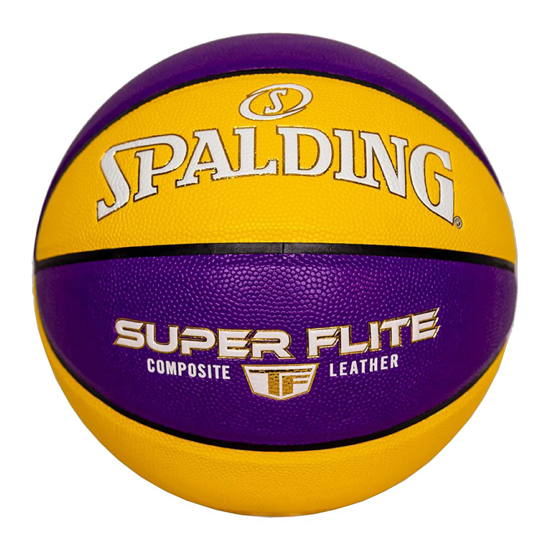 كرة السلة المركبة من سبالدينغ سوبر فلايت مقاس 7 - أصفر-sports-gear-basketball-image-3