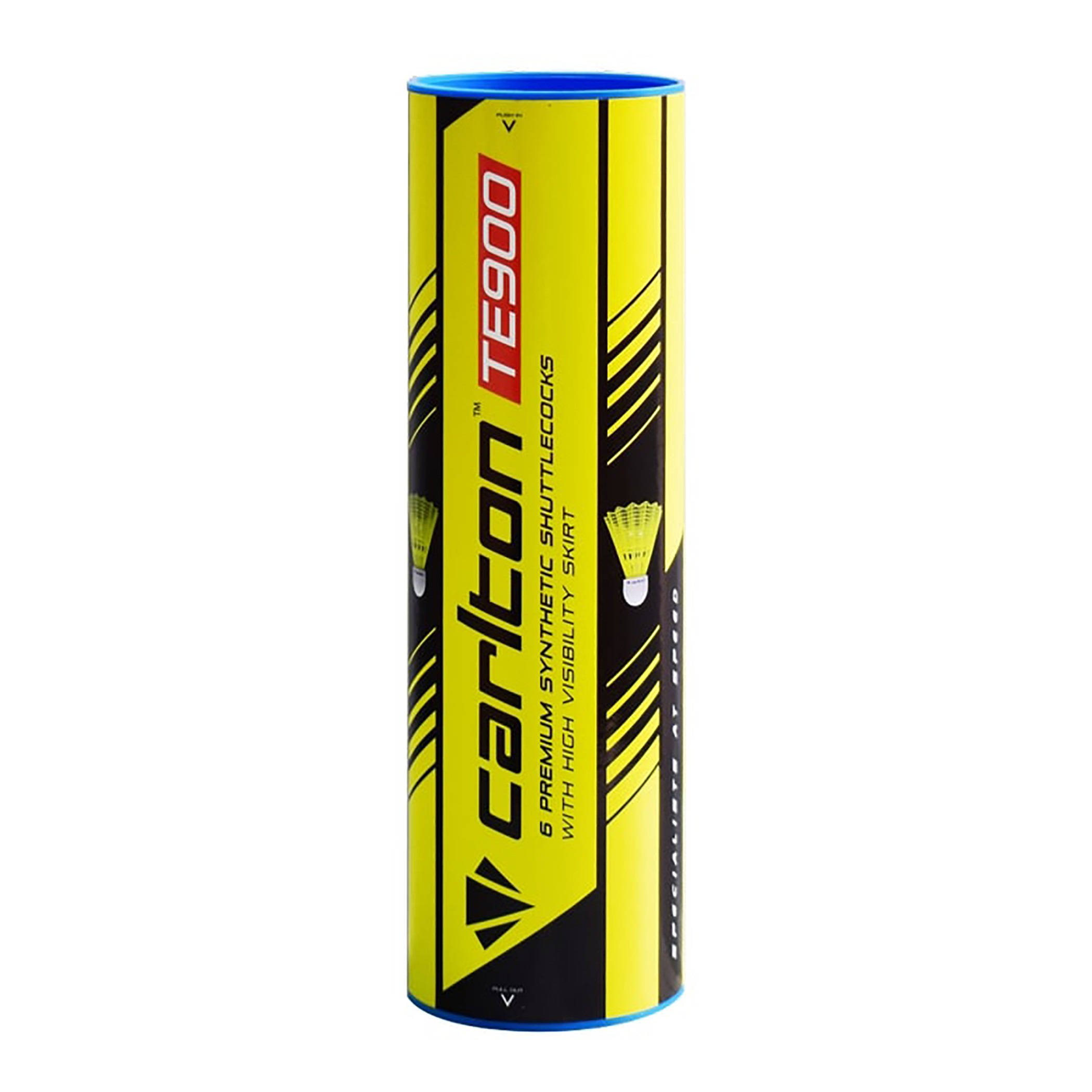 كرة تنس الريشة من كارلتون TE900 - أصفر وأزرق (عبوة من 6 قطع)-toys-outdoor-sports-image-1