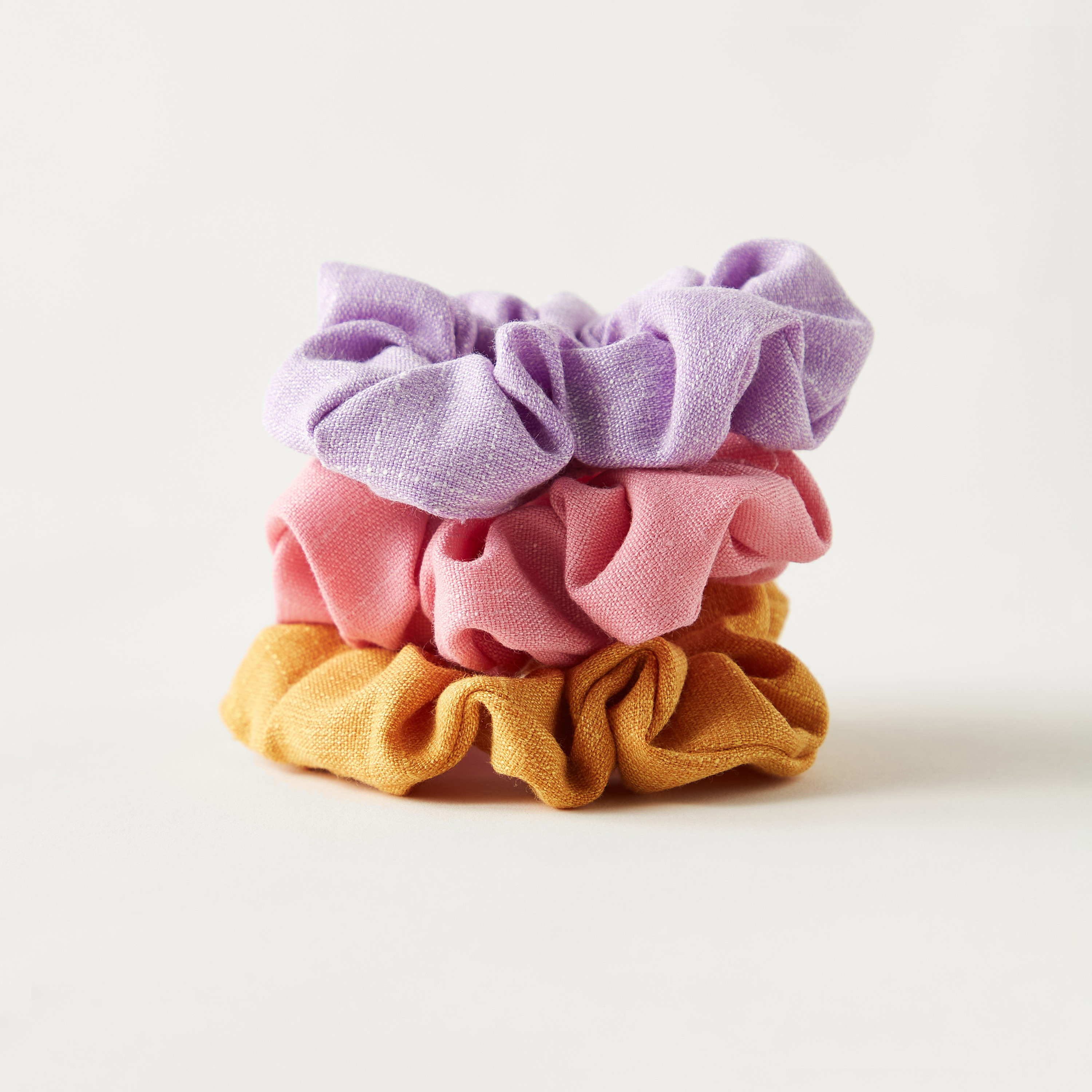 سكرانشي شعر سادة - طقم 3 قطع-women-hairaccessories-scrunchies-image-1