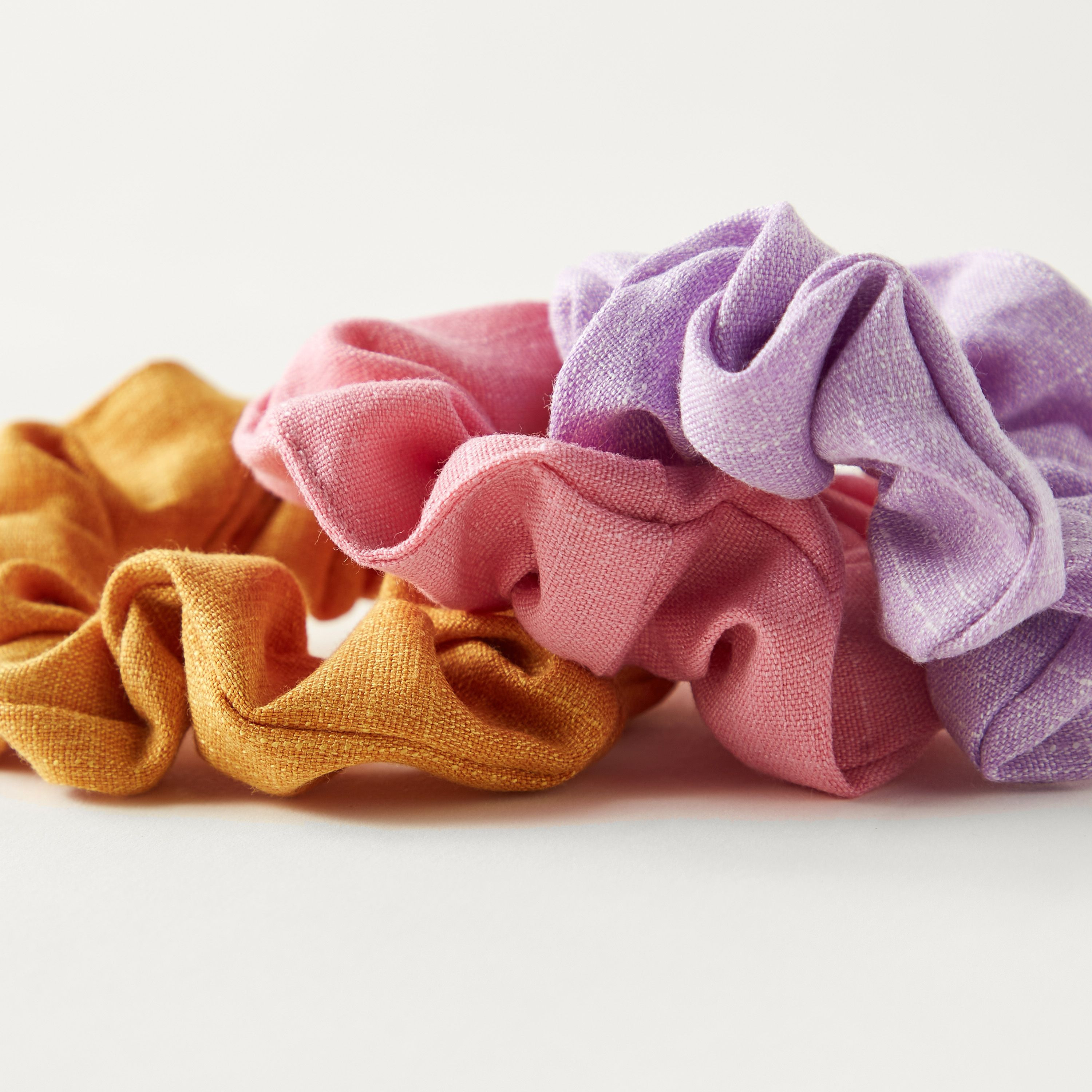 سكرانشي شعر سادة - طقم 3 قطع-women-hairaccessories-scrunchies-image-4