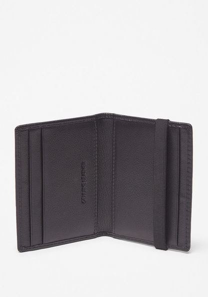 Lee Cooper Textured Bi-Fold Wallet with Elasticated Strap