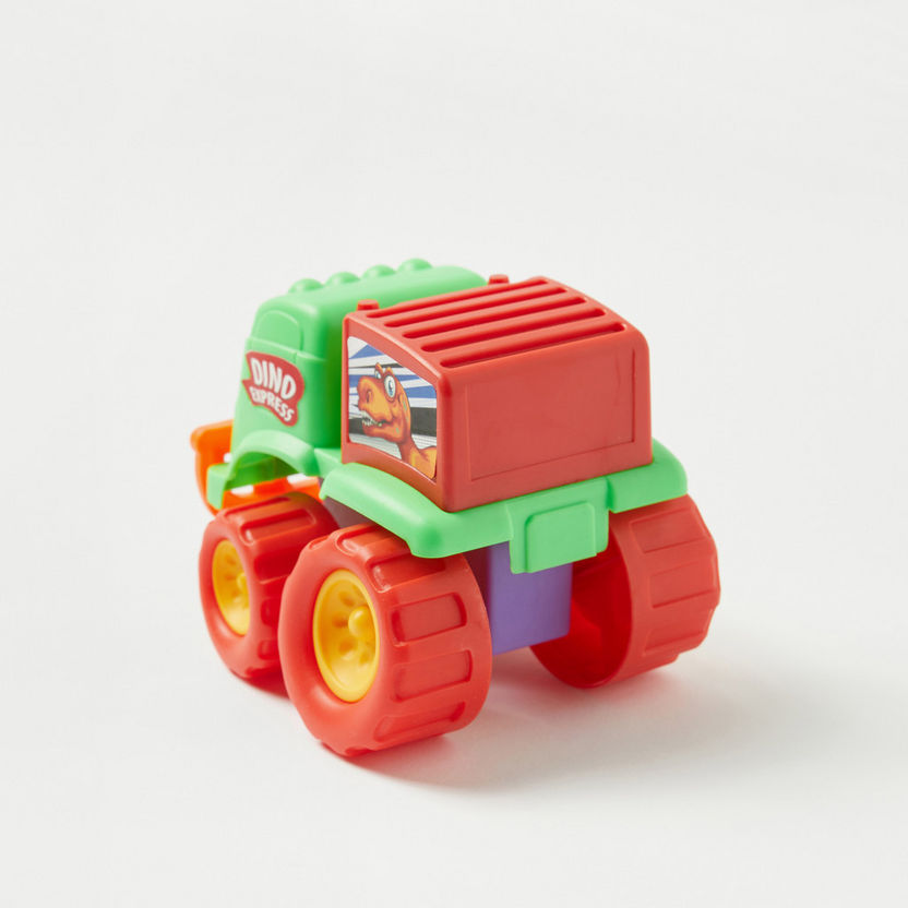 Juniors Dino Express Mini Monster Wheel Toy Truck-Scooters and Vehicles-image-1
