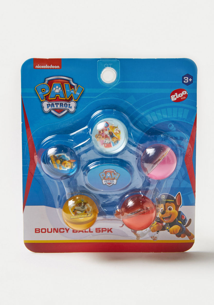 Gloo Paw Patrol Bouncy Ball - Set of 5-Novelties and Collectibles-image-0