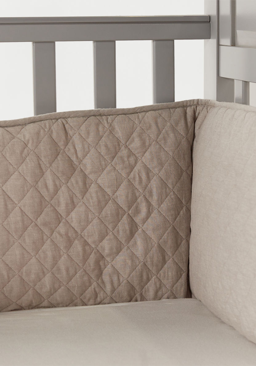 Giggles Textured Cot Bumper - 30x400 cms-Baby Bedding-image-2
