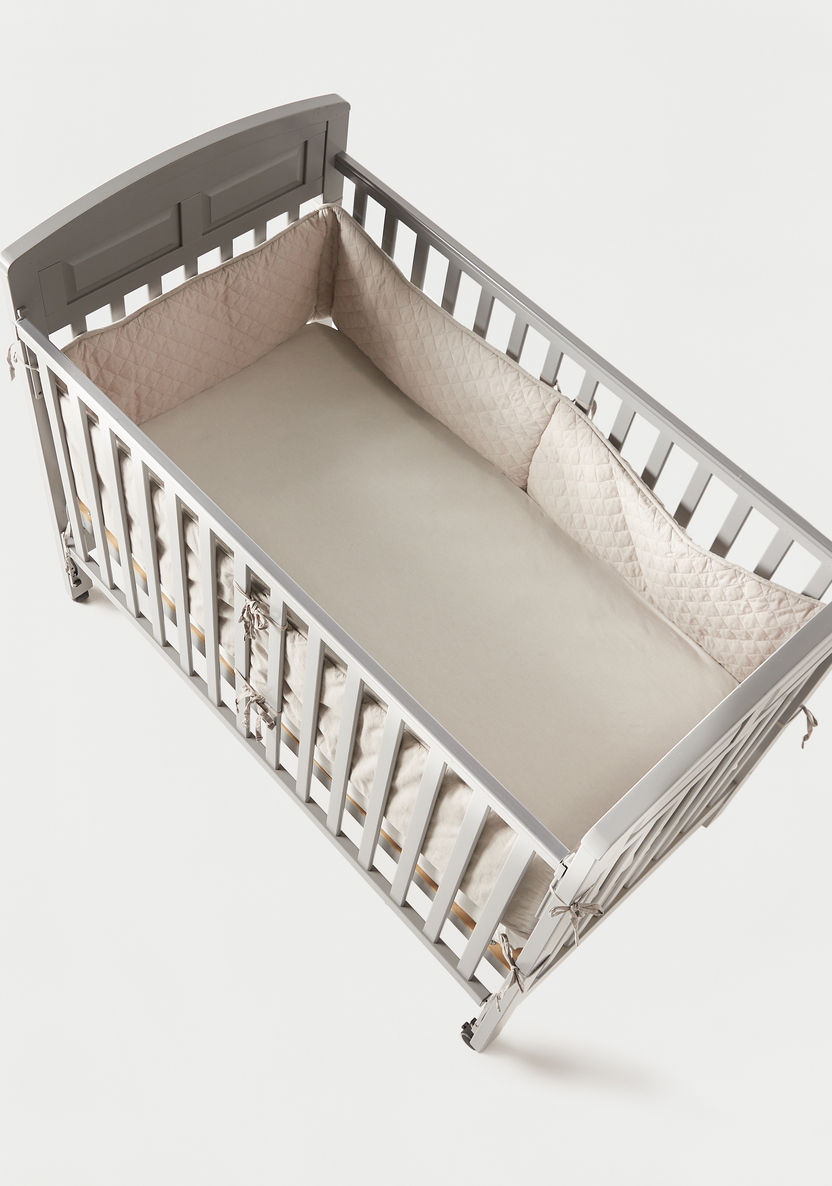 Giggles Textured Cot Bumper - 30x400 cms-Baby Bedding-image-4