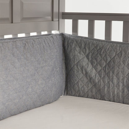 Giggles Quilted Cot Bumper - 30x400 cm-Baby Bedding-image-2