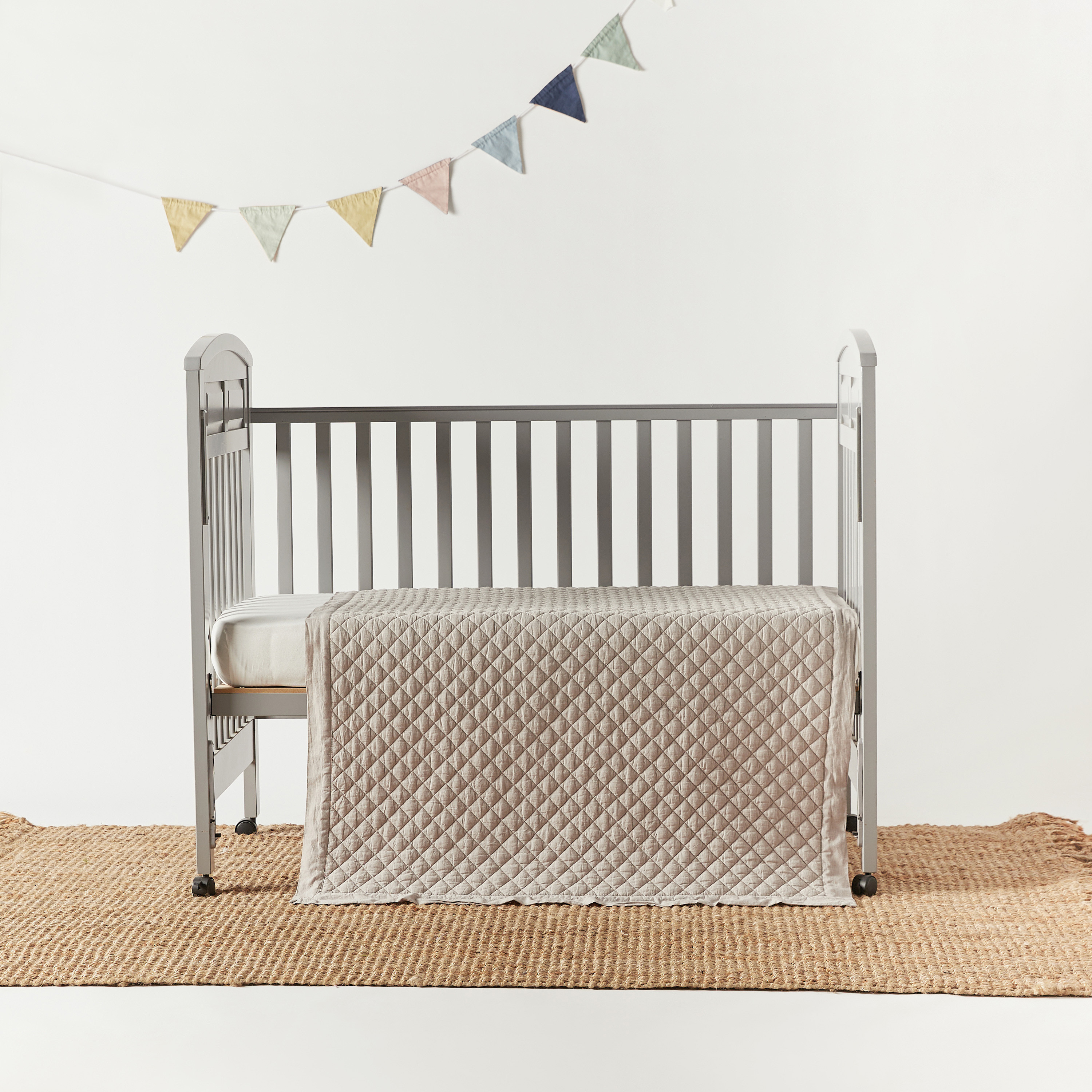 Giggles Quilted Quilt - 100x130 cm-baby-nursery-babybedding-image-2