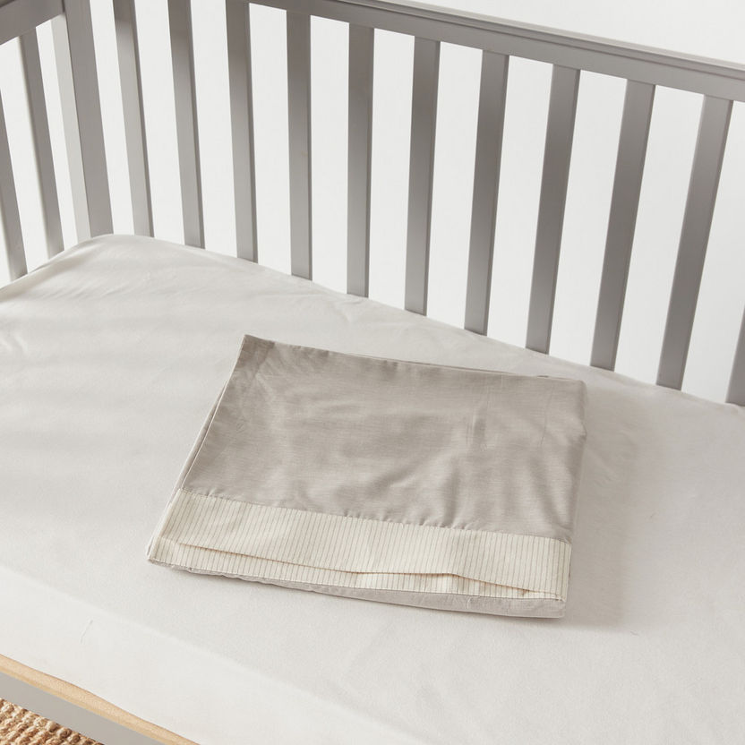 Giggles Solid Crib Skirt - 70x130x38 cms-Baby Bedding-image-3