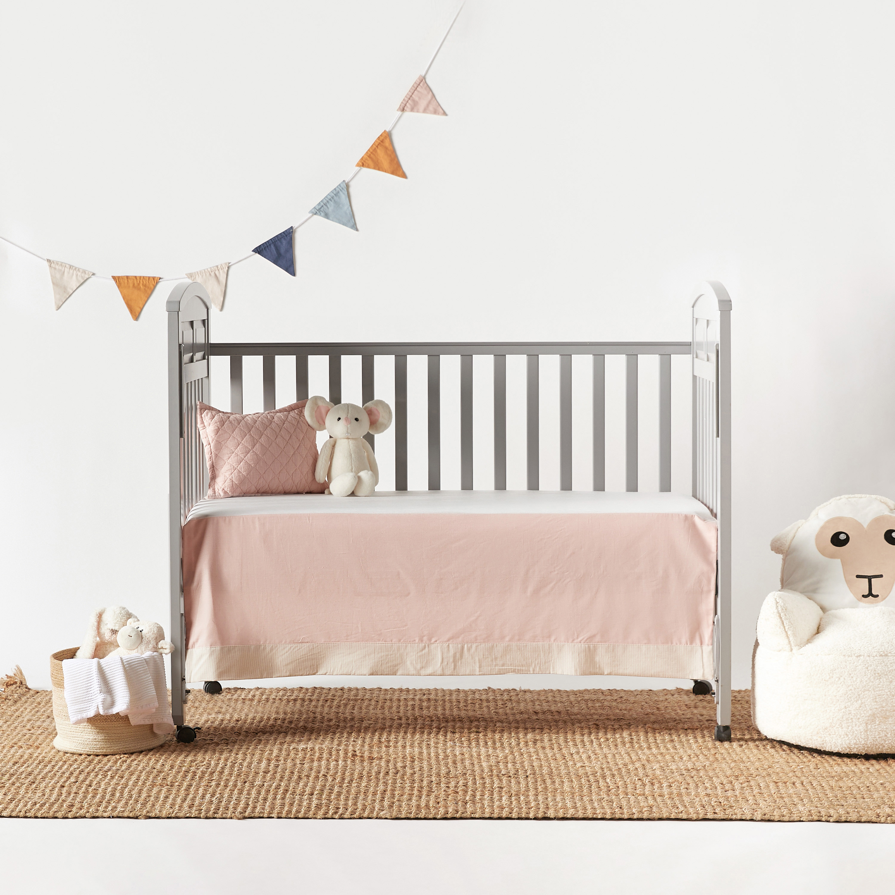 Long crib skirt best sale