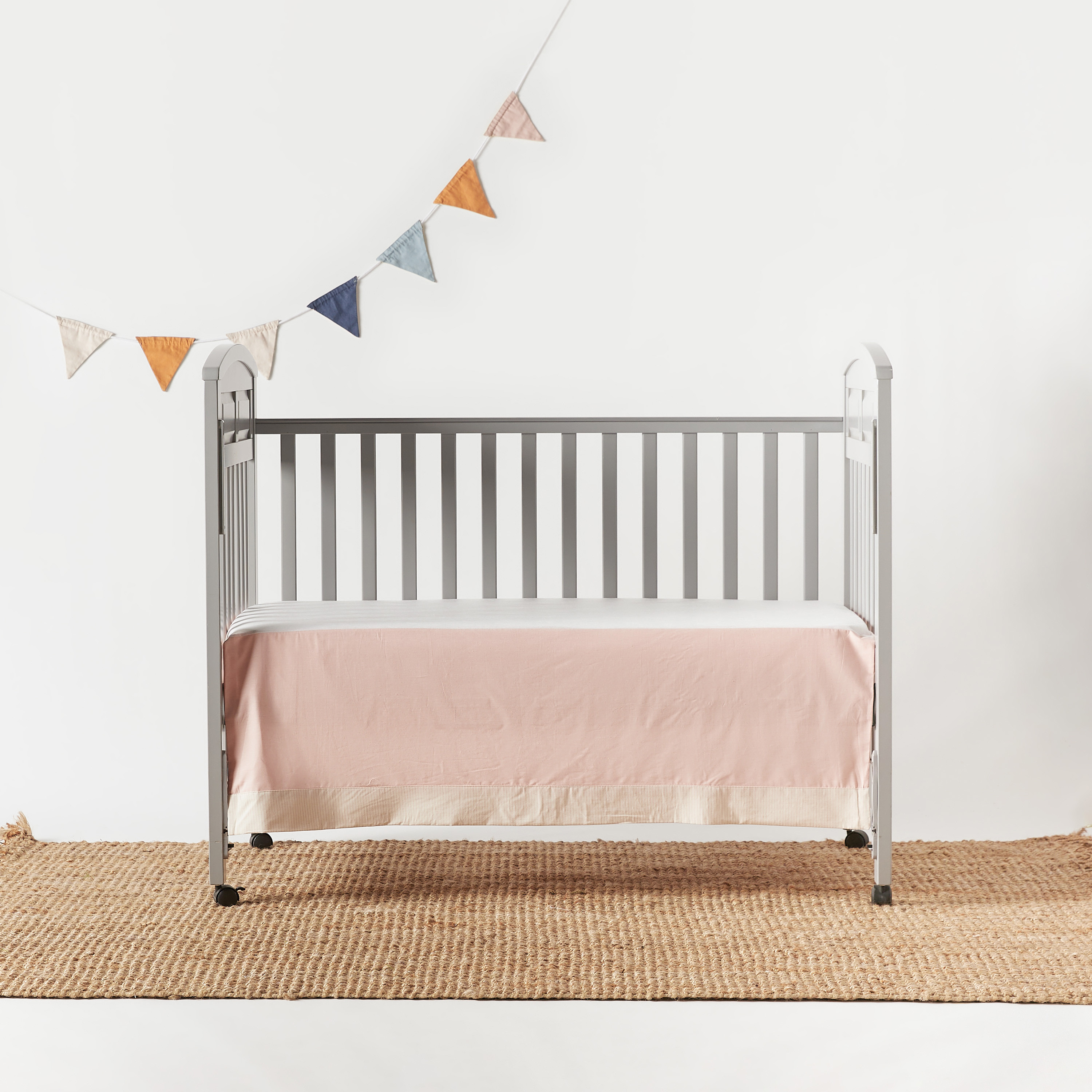 Crib skirt length online