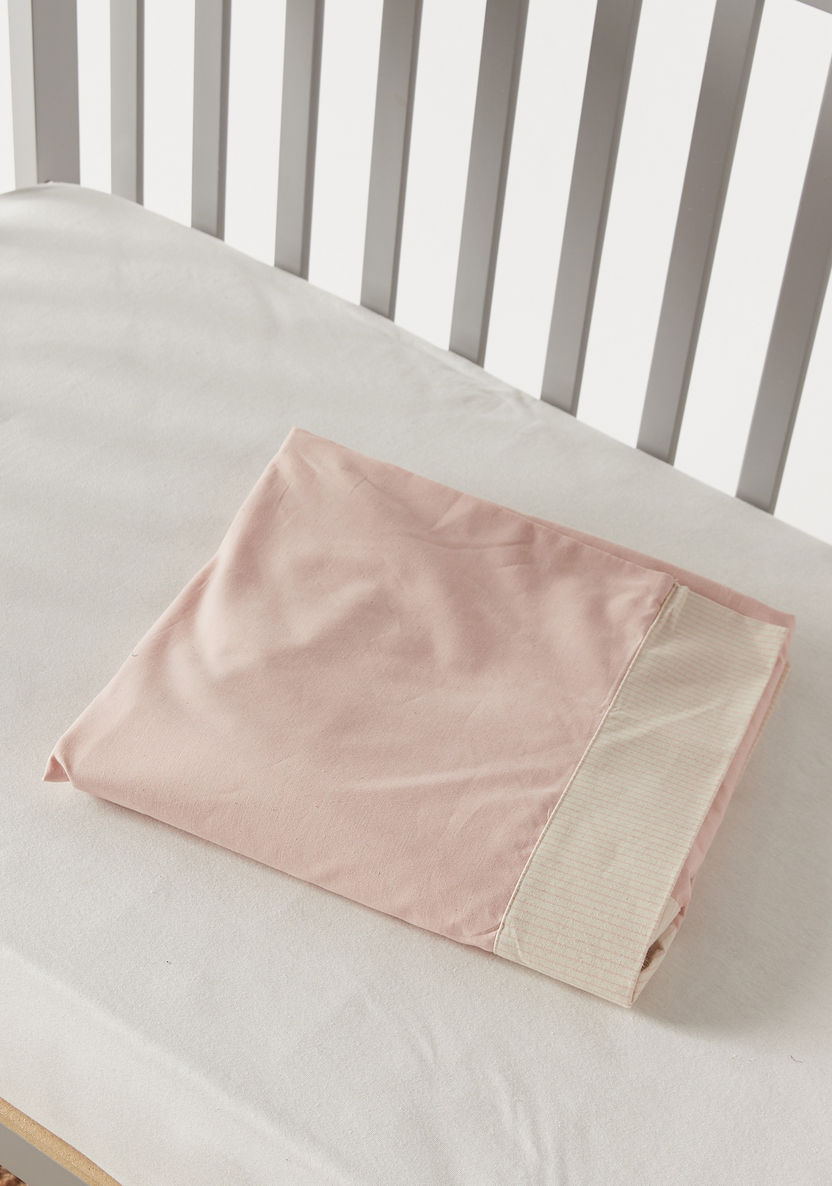 Giggles Solid Crib Skirt - 70x130x38 cms-Baby Bedding-image-3