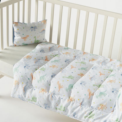Juniors 2-Piece Dinosaur Print Comforter Set - 83x106 cm-Baby Bedding-image-2