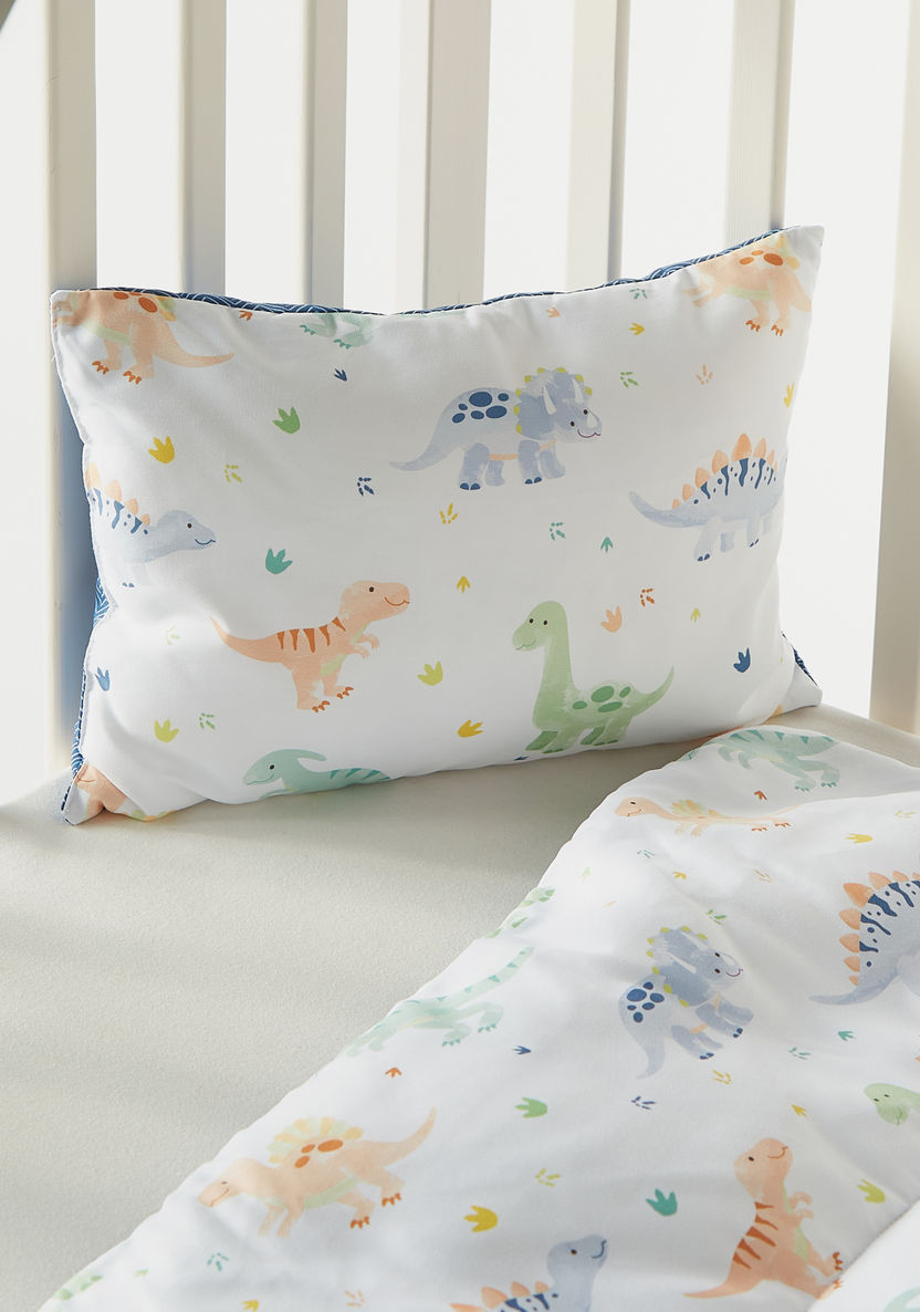 Juniors 2-Piece Dinosaur Print Comforter Set - 83x106 cm-Baby Bedding-image-3