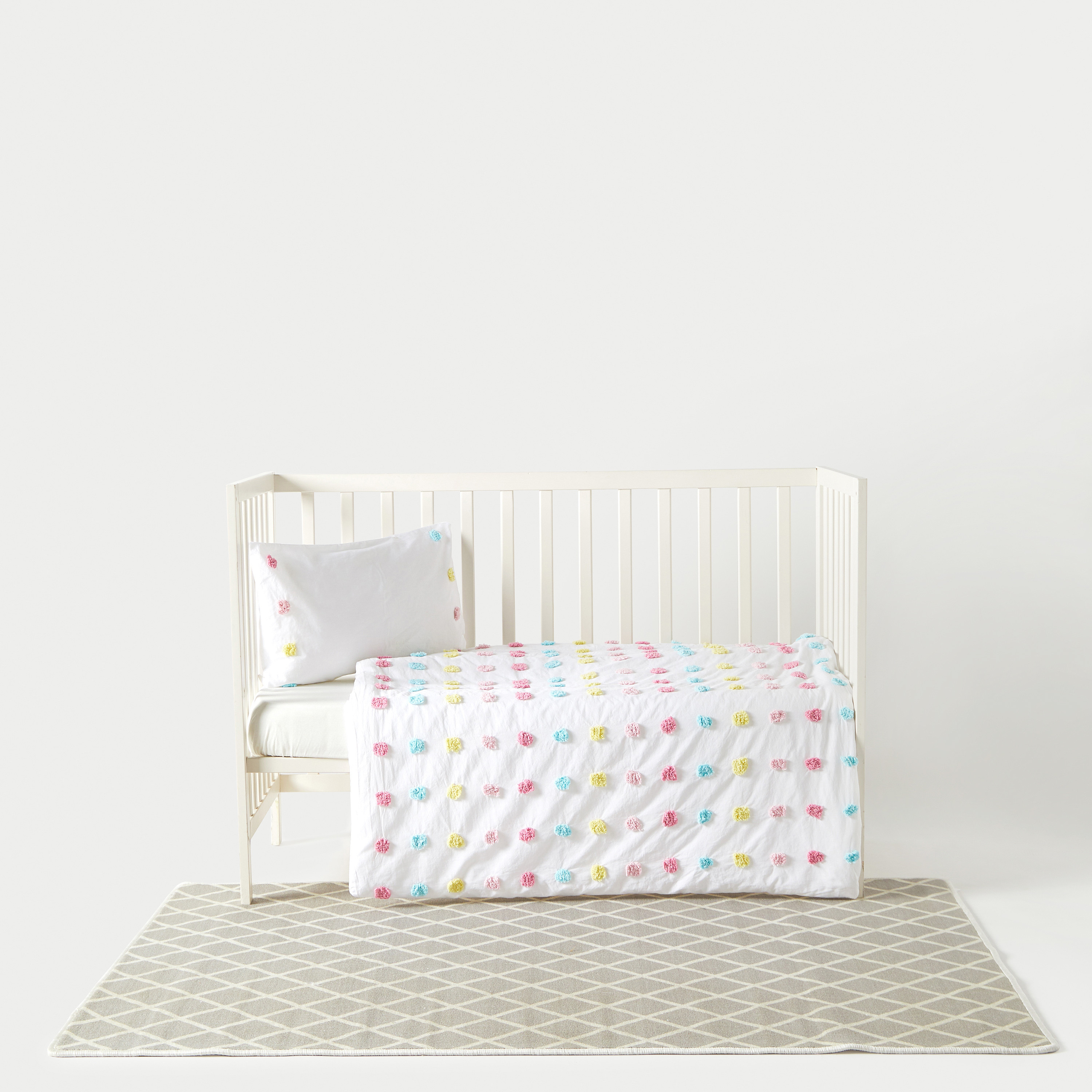 Juniors Pom-Pom Accent Comforter and Pillowcase Set - 100x130 cm-baby-nursery-babybedding-image-2