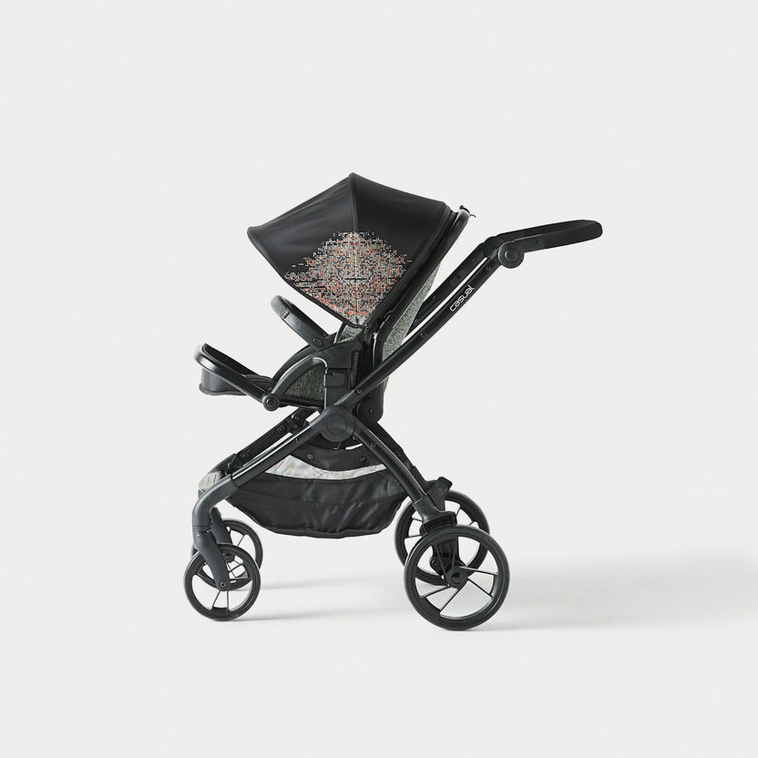 Giggles Casual Stroller with Canopy - Diamond Black-Strollers-image-2