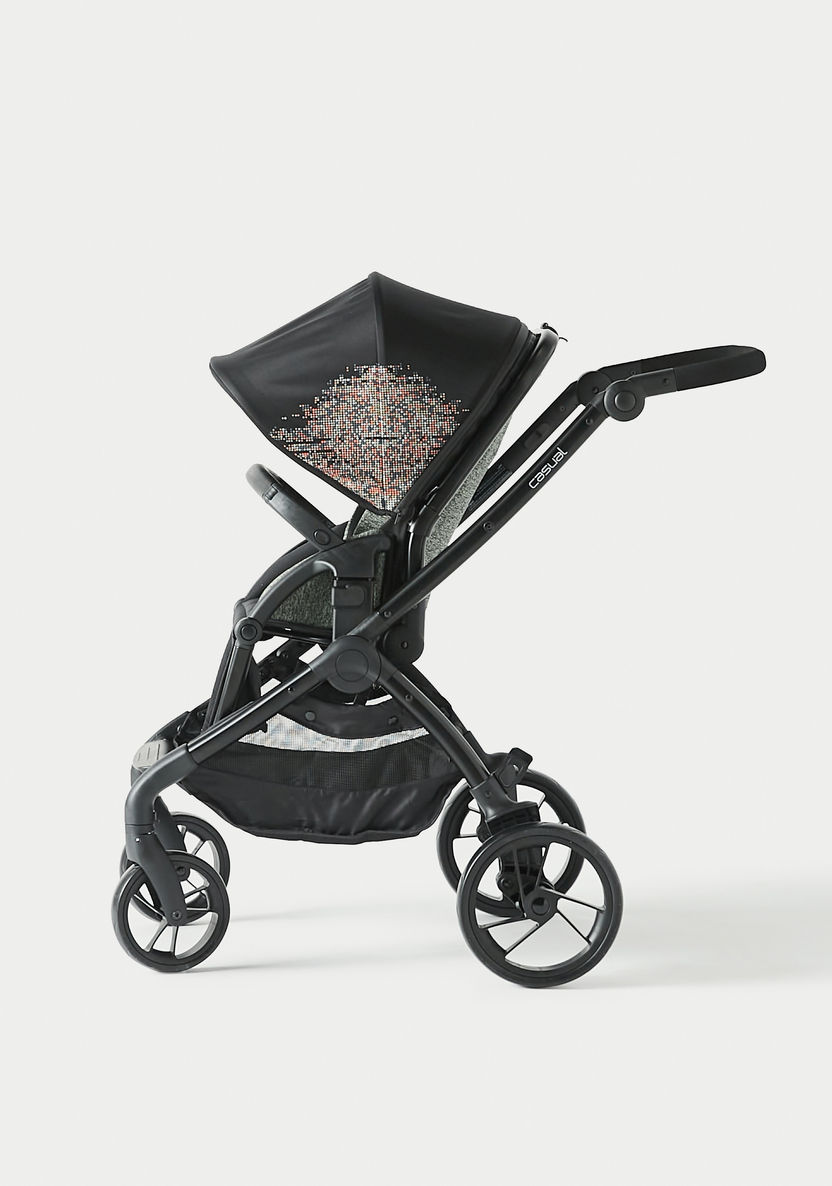 Giggles Casual Stroller with Canopy - Diamond Black-Strollers-image-4