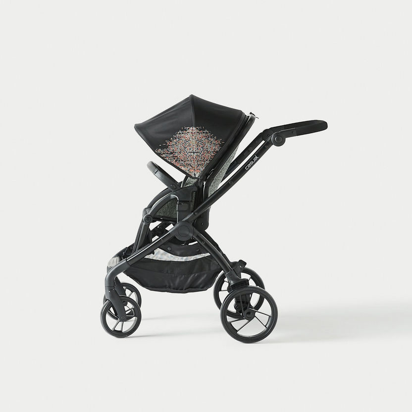 Giggles Casual Stroller with Canopy - Diamond Black-Strollers-image-4