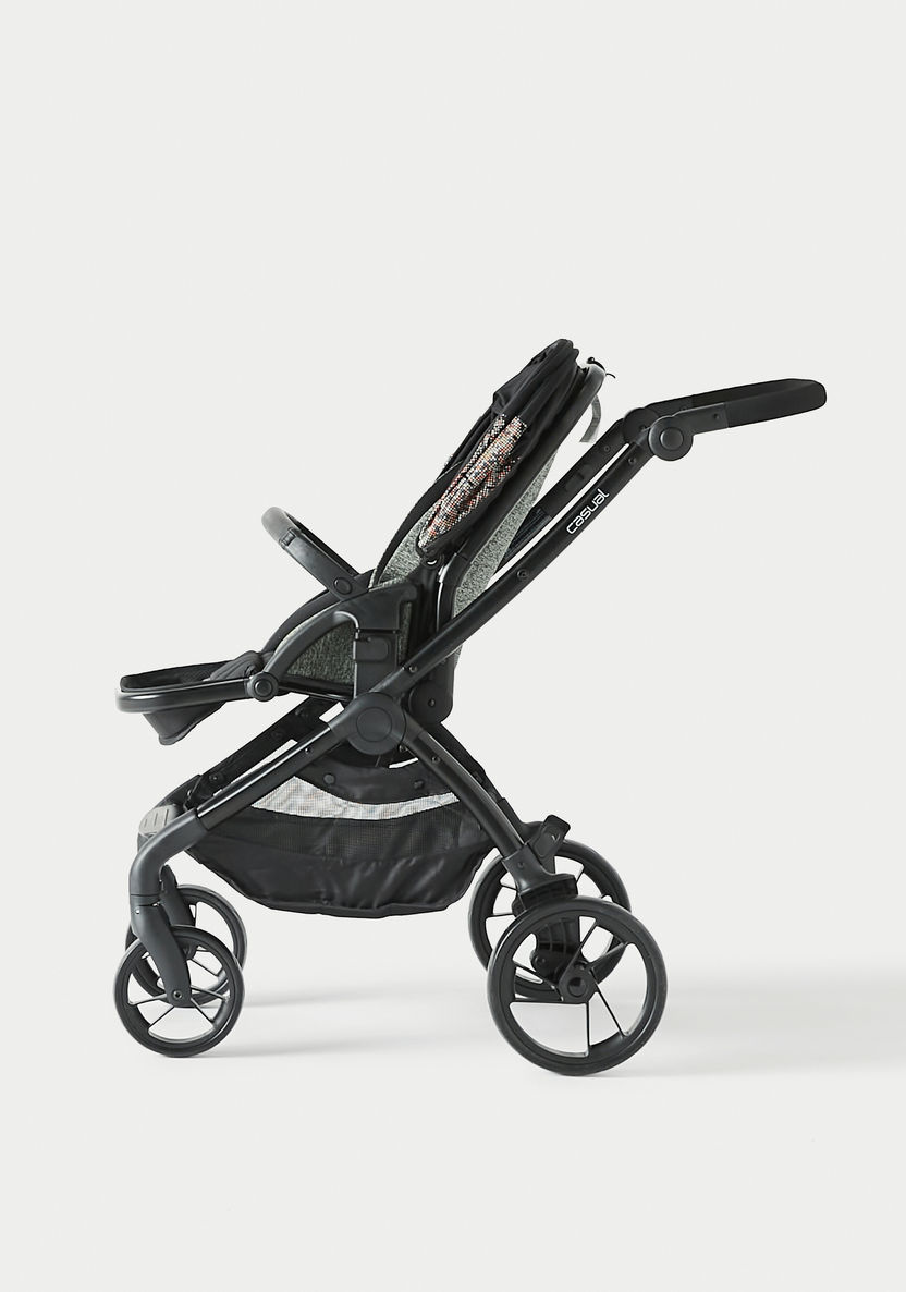 Giggles Casual Stroller with Canopy - Diamond Black-Strollers-image-5