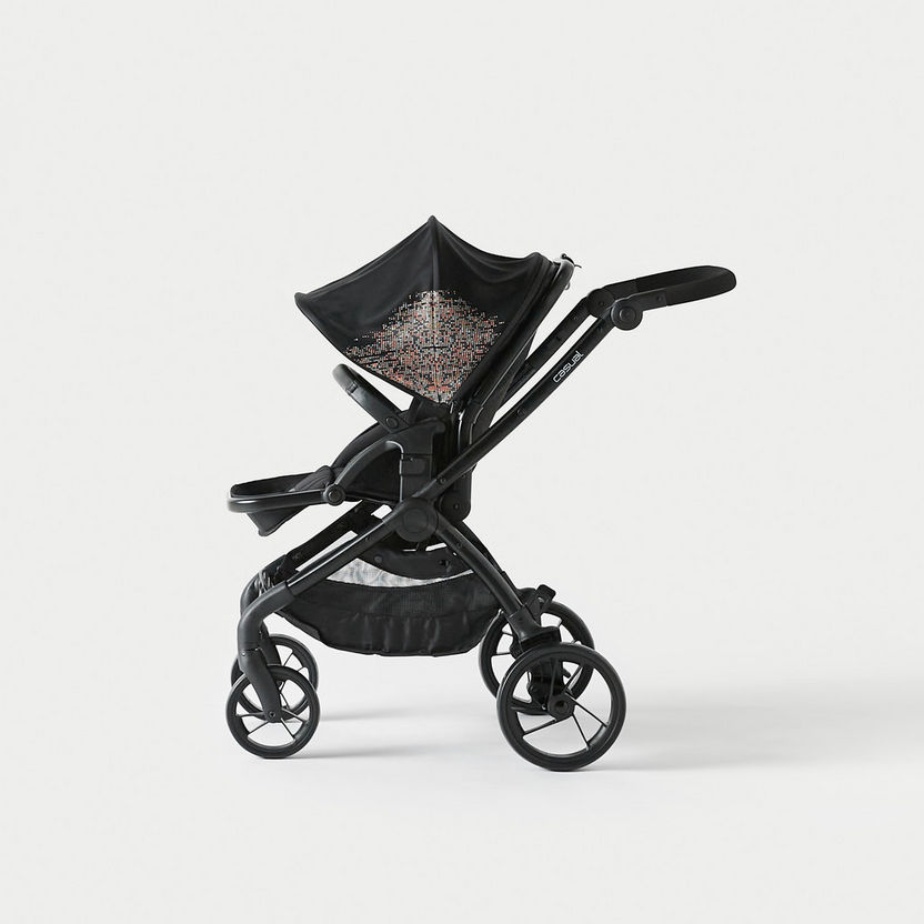 Giggles Casual Stroller with Canopy - Diamond Black-Strollers-image-2