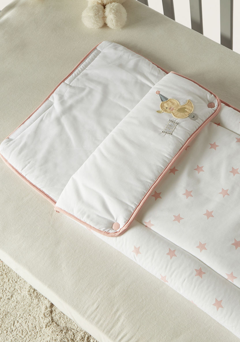 Funnababy Star Print Hooded Nest Bag with Zip Closure - 40x74 cm-Swaddles and Sleeping Bags-image-2