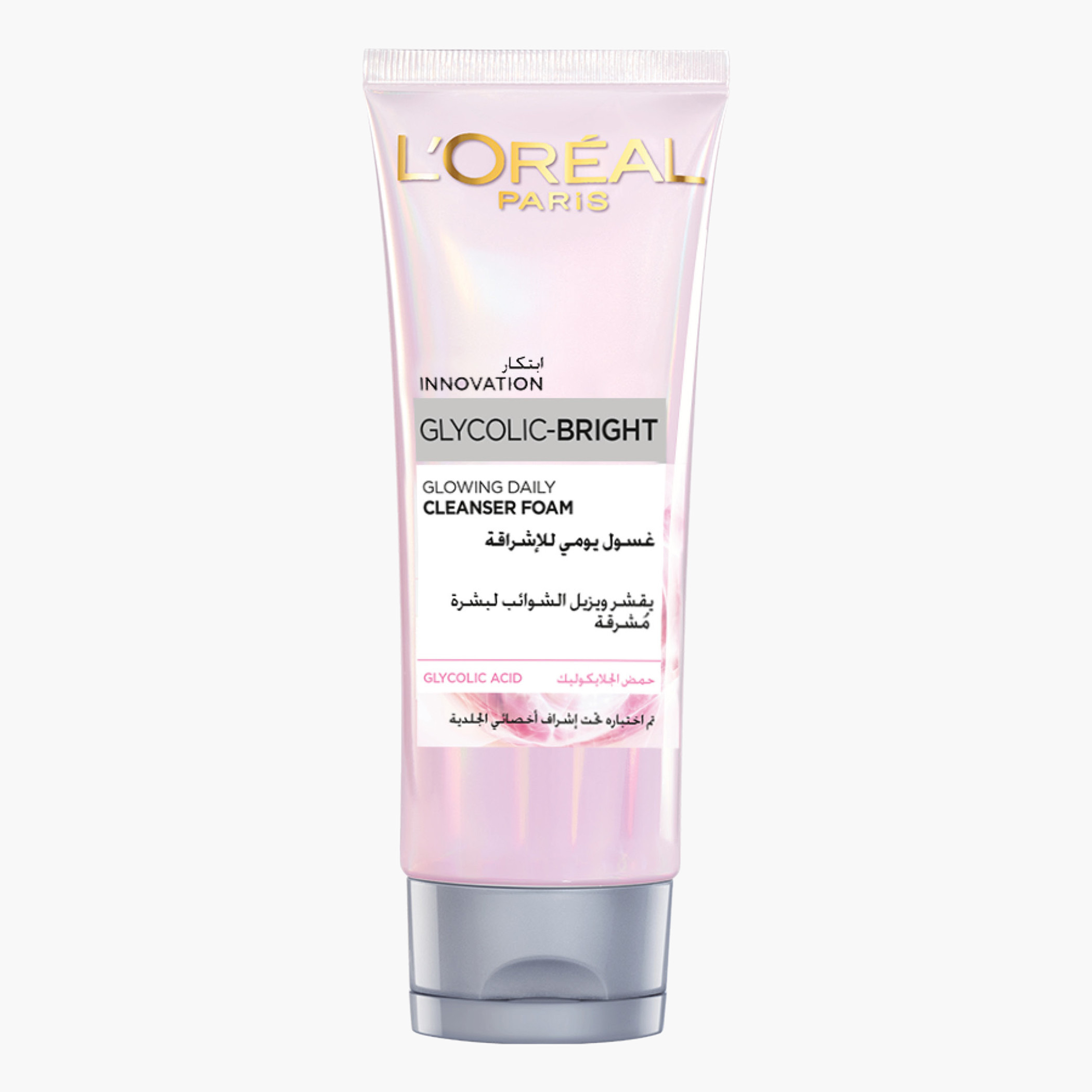 غسول وجه جليكوليك برايت من من لوريال باريس - 100 مل-beautyandpersonalcare-skin-cleansers-facewashandcleansers-image-1