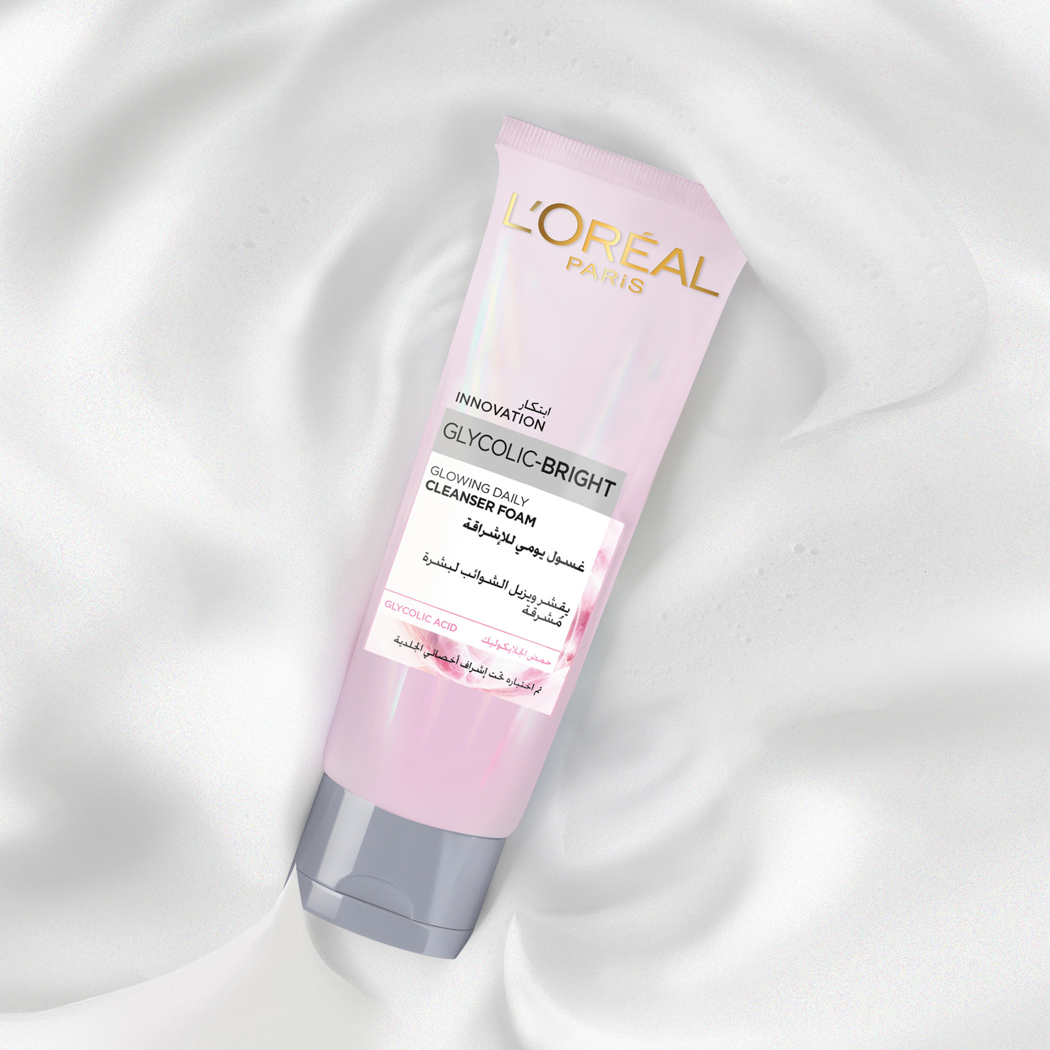 غسول وجه جليكوليك برايت من من لوريال باريس - 100 مل-beautyandpersonalcare-skin-cleansers-facewashandcleansers-image-2
