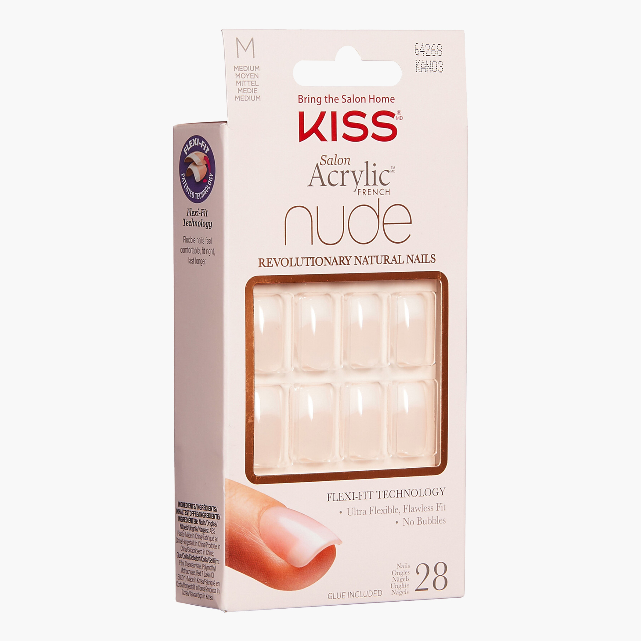 Kiss Cosmetics Salon Acrylic French Nude Nails-beautyandpersonalcare-makeup-nails-artificialnails-image-2