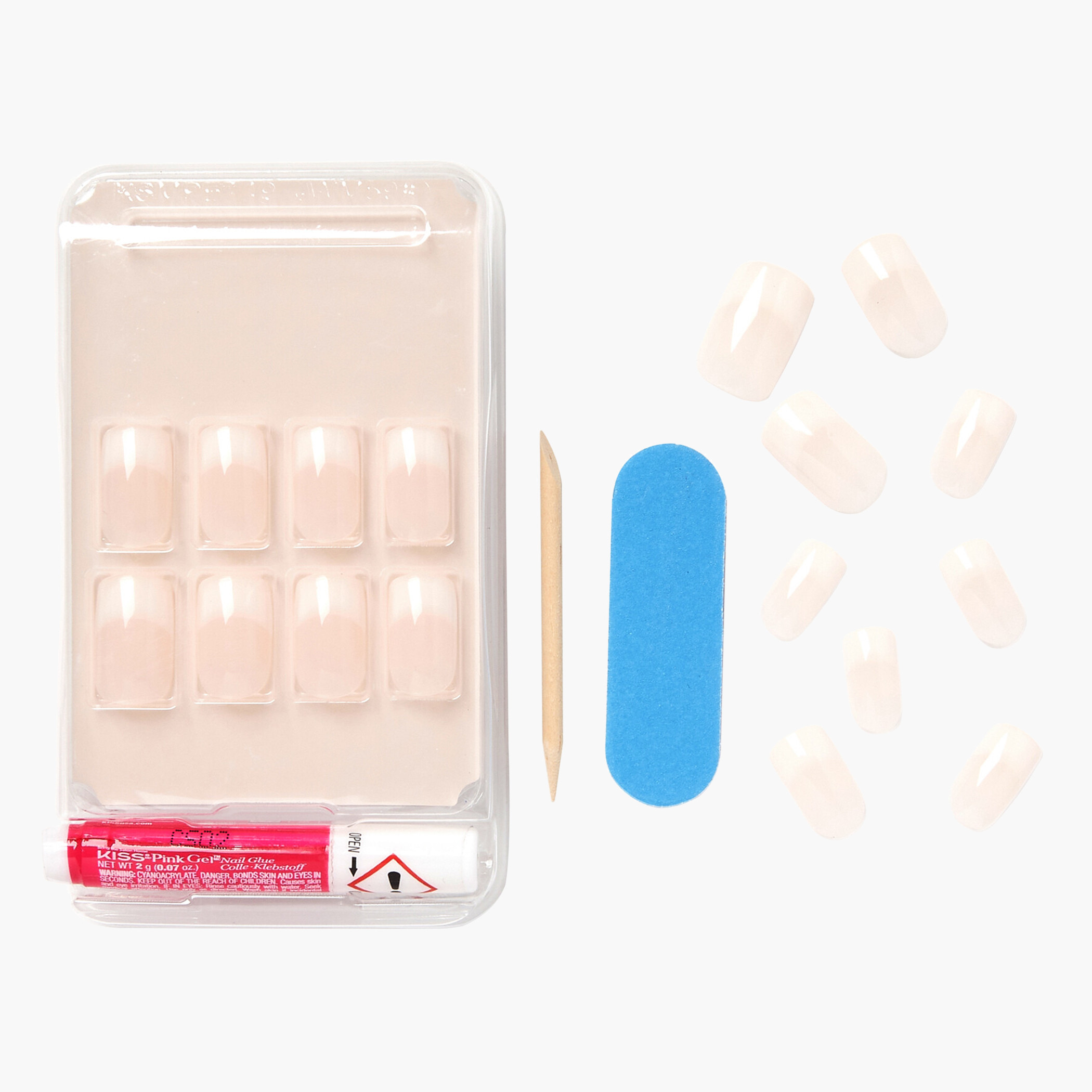 Kiss Cosmetics Salon Acrylic French Nude Nails-beautyandpersonalcare-makeup-nails-artificialnails-image-4