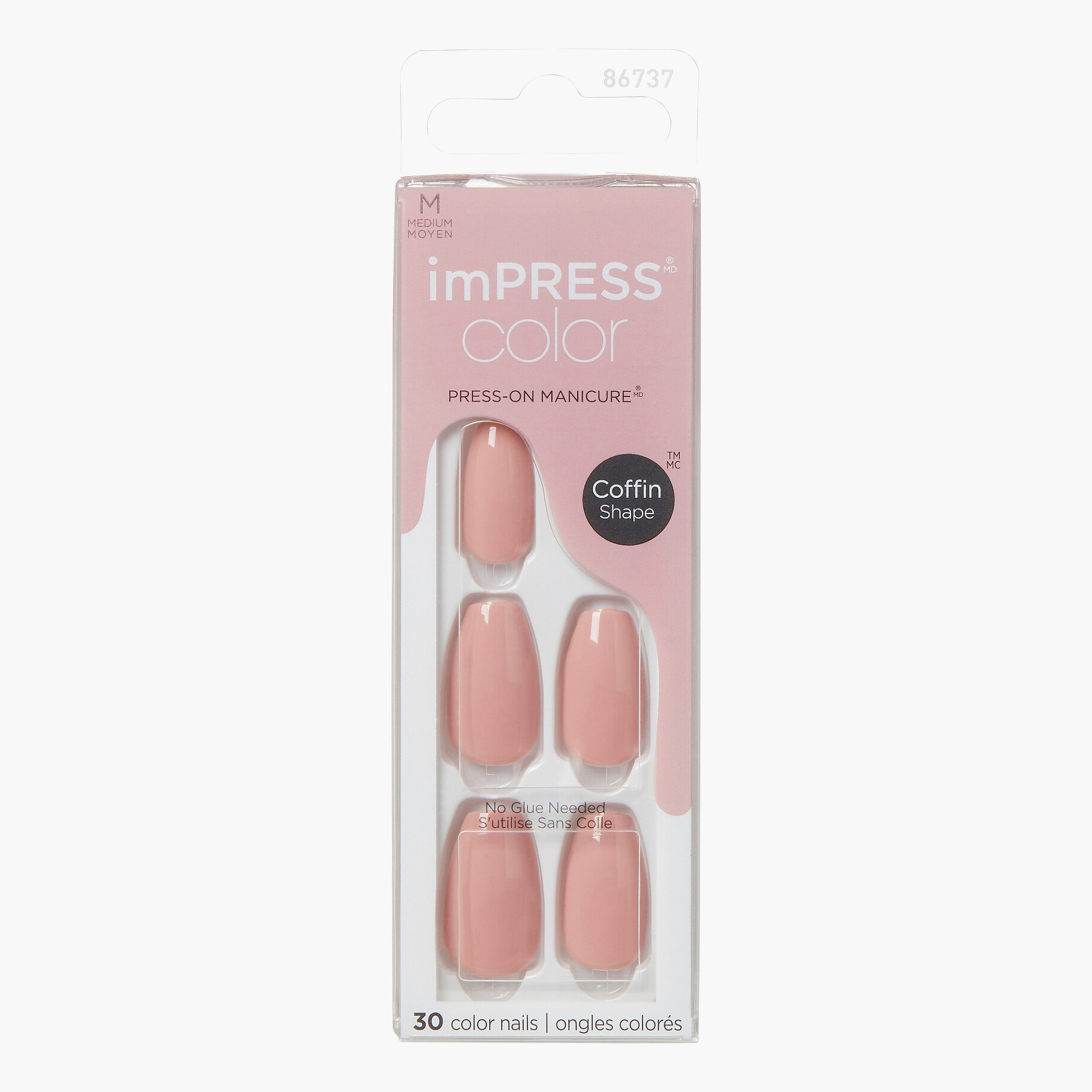 Kiss Cosmetics Impress Color Medium Coffin Press-On Nails-beautyandpersonalcare-makeup-nails-artificialnails-image-1