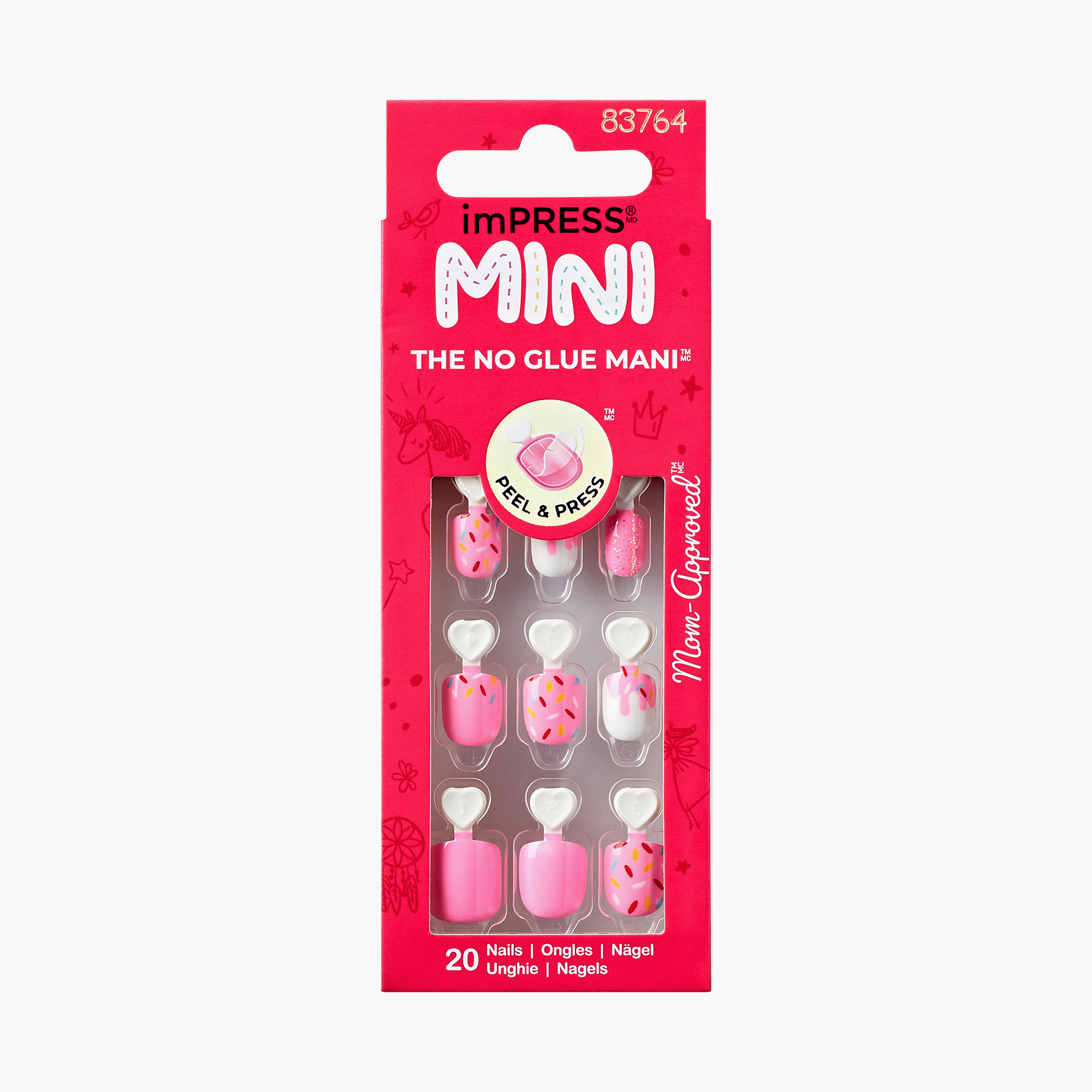 Kiss Cosmetics imPRESS Mini The No Glue Mani 20-Piece Press-On Nails Set-beautyandpersonalcare-makeup-nails-artificialnails-image-1