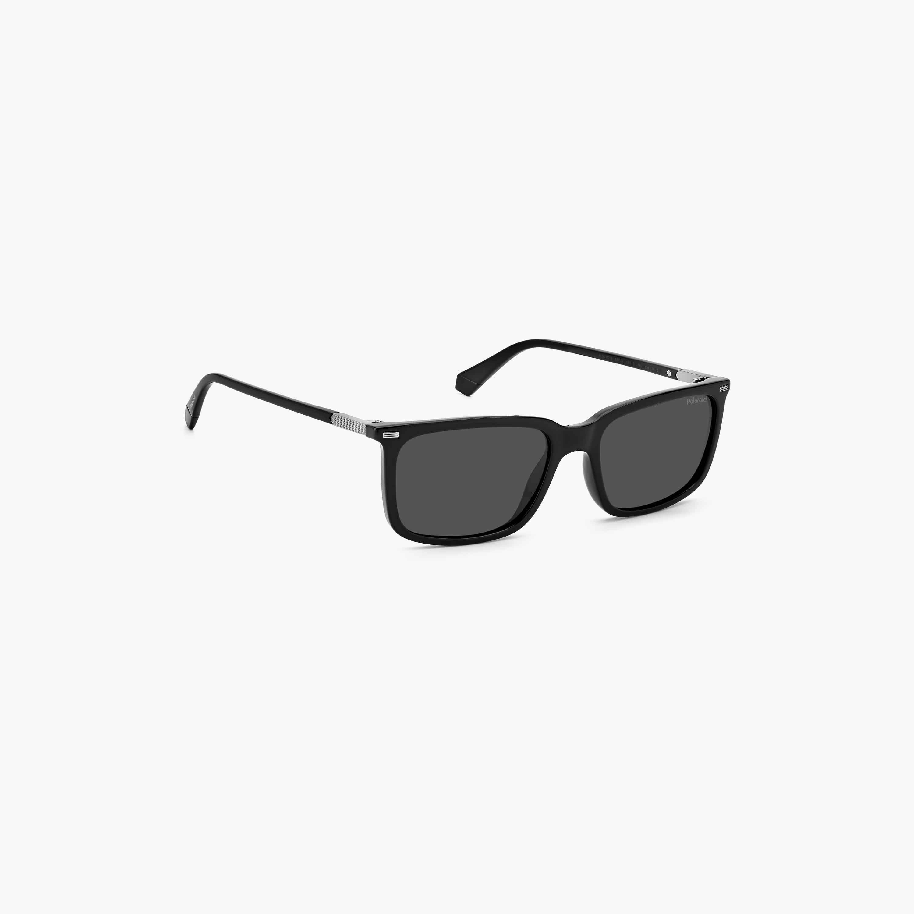 Polaroid Men's Polarized and UV Protected Grey Lens 55 mm Rectangular Sunglasses | 204303-girls-accessories-sunglasses-image-3