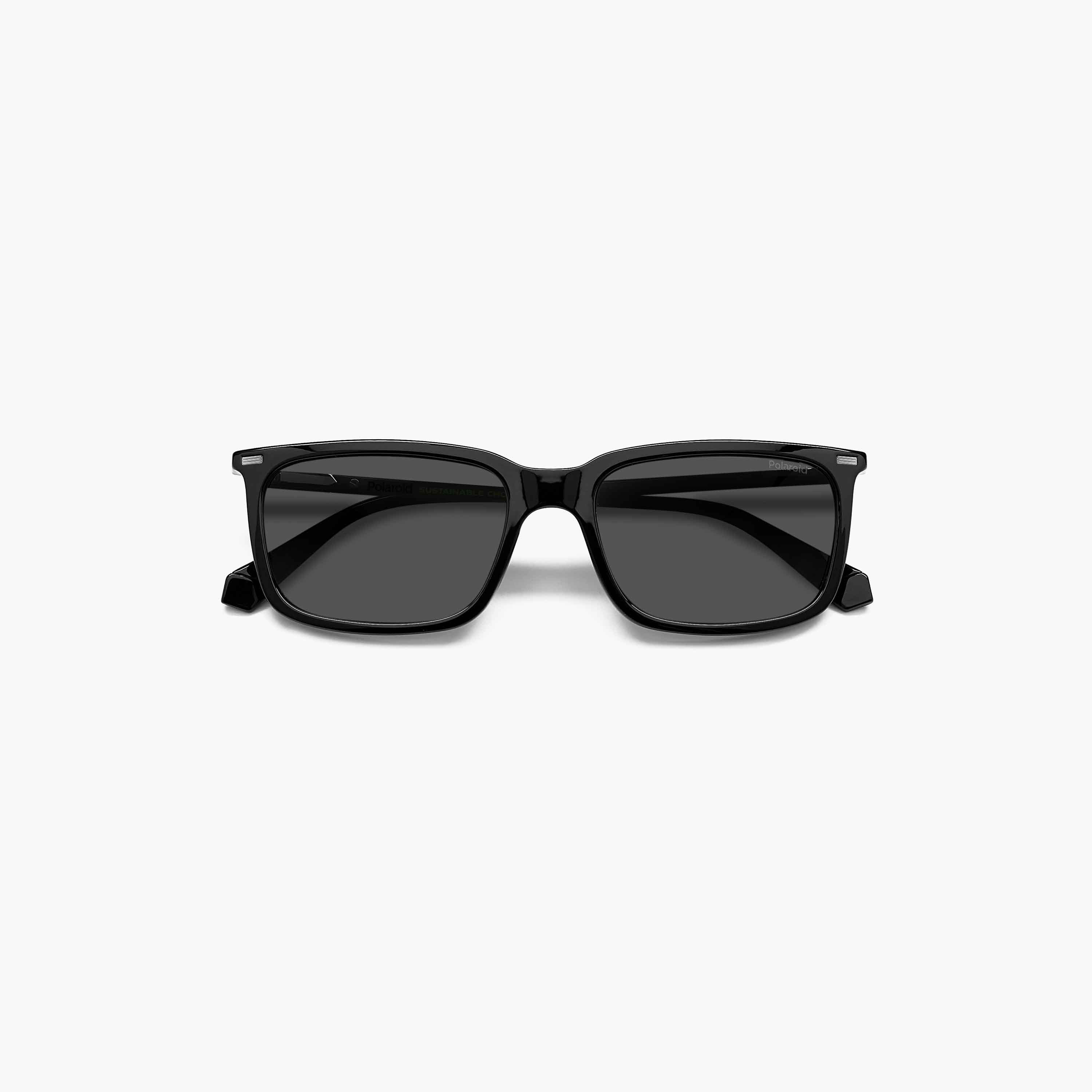 Polaroid Men's Polarized and UV Protected Grey Lens 55 mm Rectangular Sunglasses | 204303-girls-accessories-sunglasses-image-5