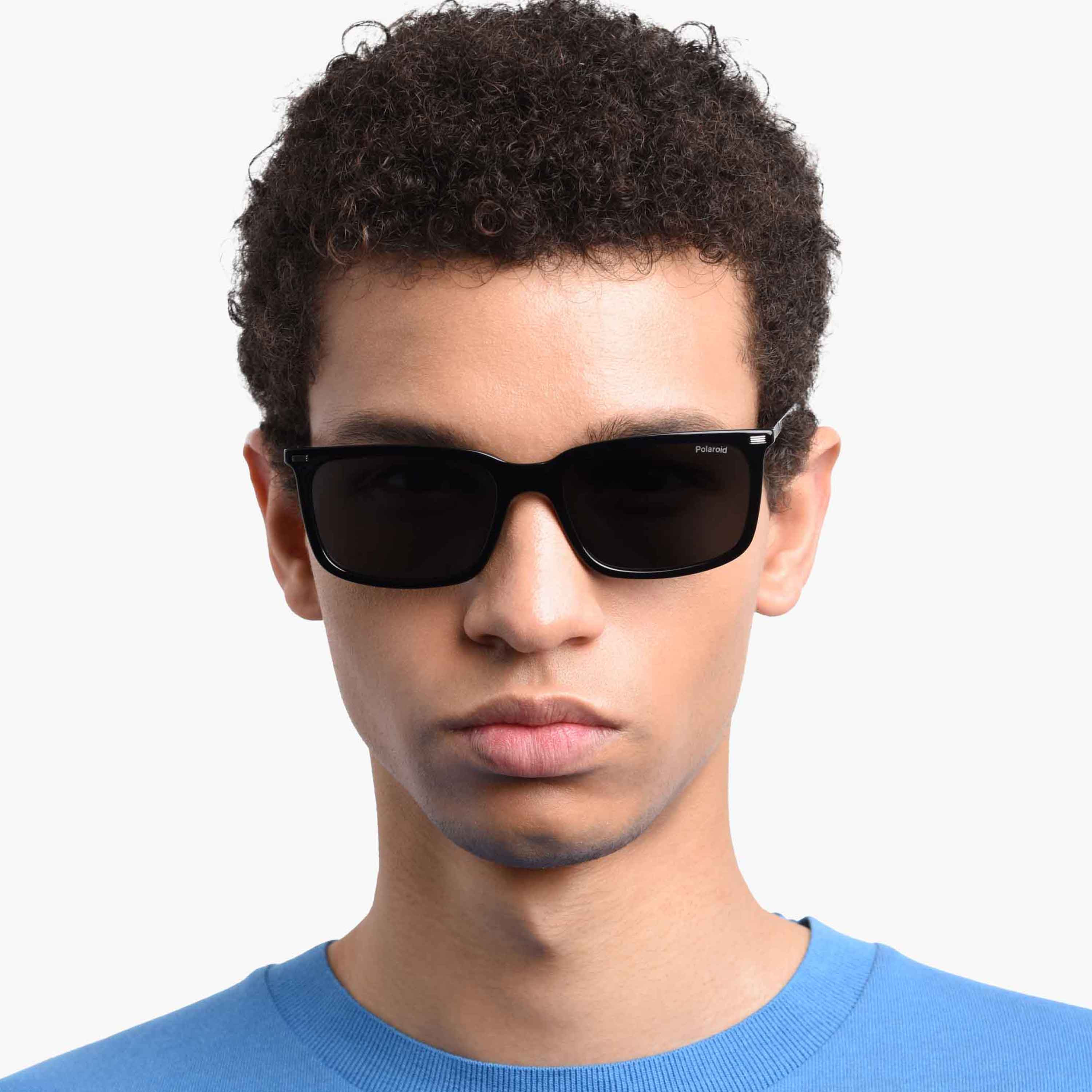 Polaroid Men's Polarized and UV Protected Grey Lens 55 mm Rectangular Sunglasses | 204303-girls-accessories-sunglasses-image-7
