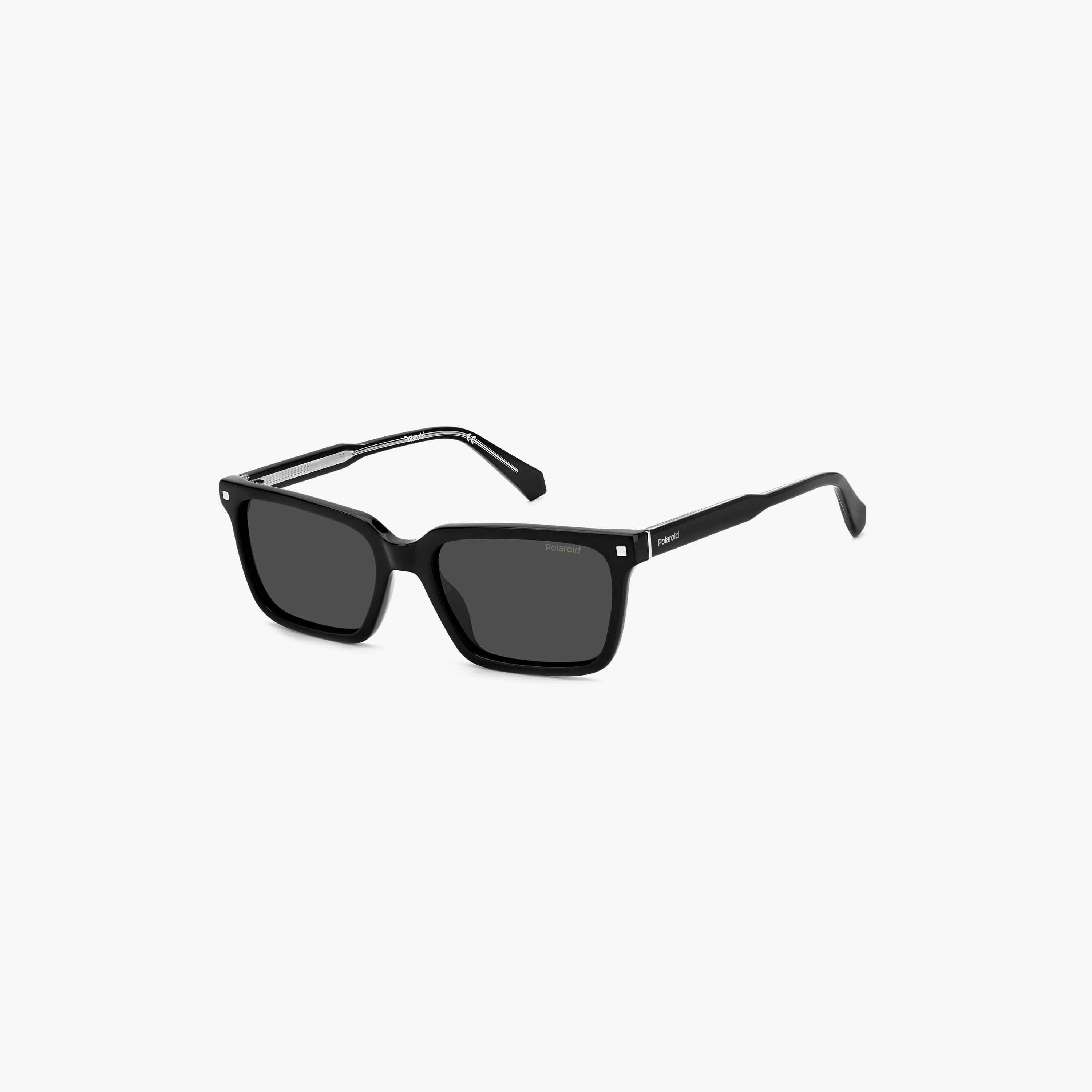 Polaroid Men's Polarized and UV Protected Grey Lens 55 mm Rectangular Sunglasses | 204799-girls-accessories-sunglasses-image-1