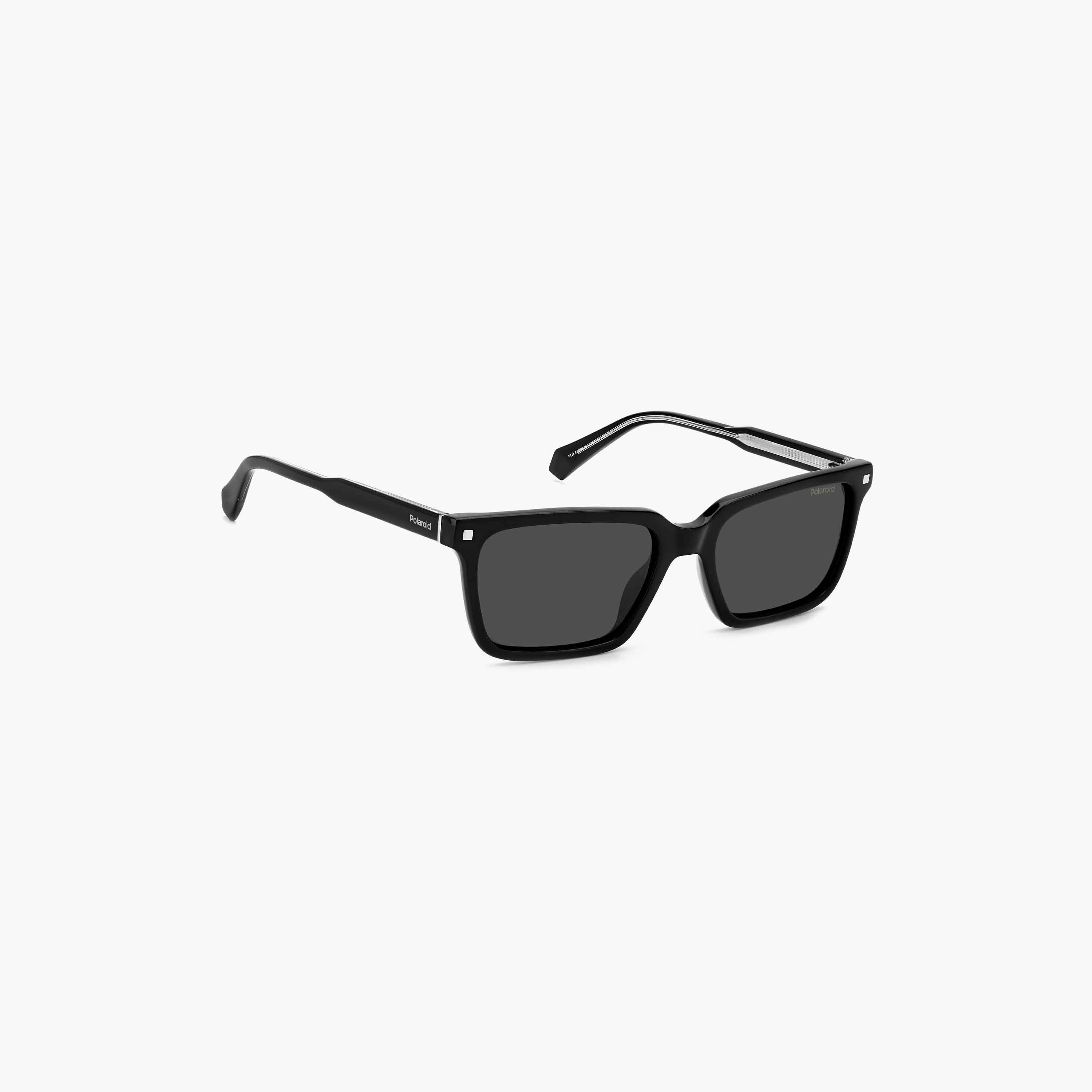 Polaroid Men's Polarized and UV Protected Grey Lens 55 mm Rectangular Sunglasses | 204799-girls-accessories-sunglasses-image-2