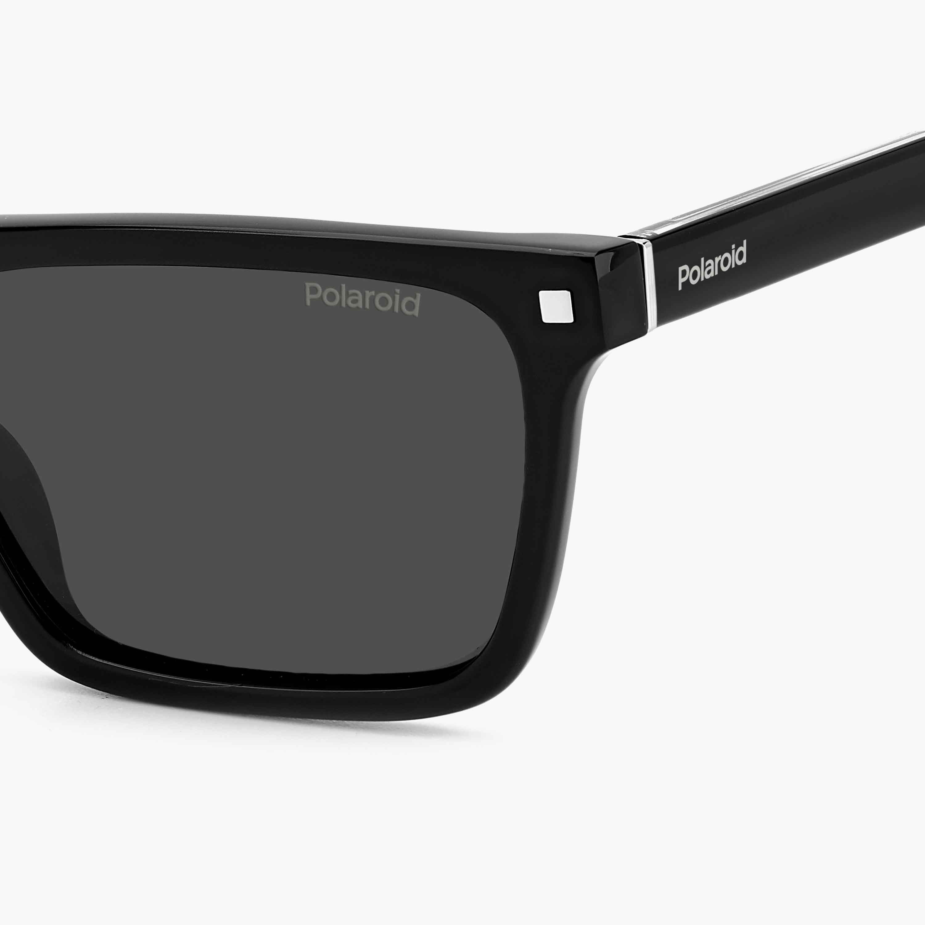 Polaroid Men's Polarized and UV Protected Grey Lens 55 mm Rectangular Sunglasses | 204799-girls-accessories-sunglasses-image-5