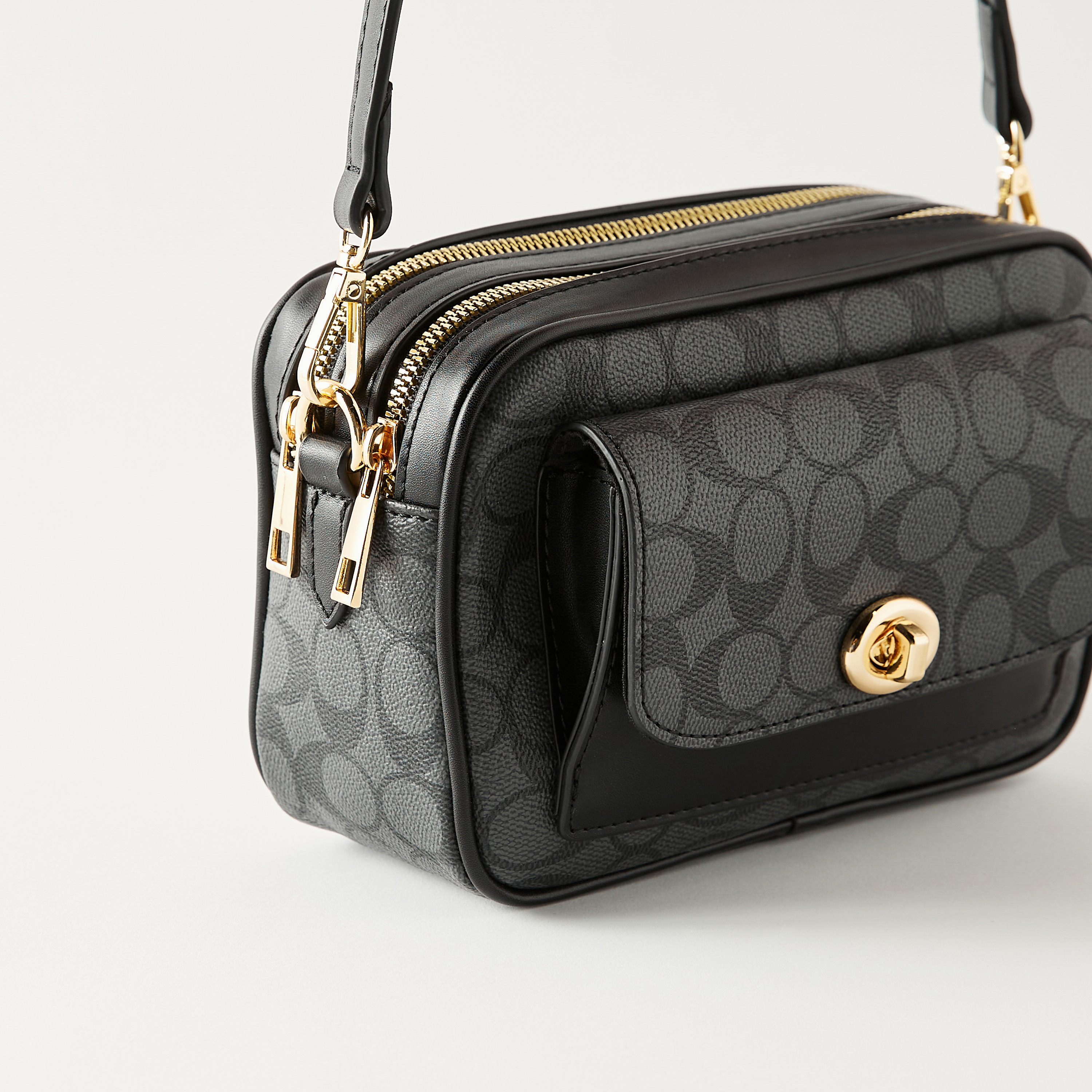 حقيبة كروس بطبعات من ساشا مع إغلاق بسحاب وإبزيم ملتوي-women-bagsandwallets-handbags-image-3