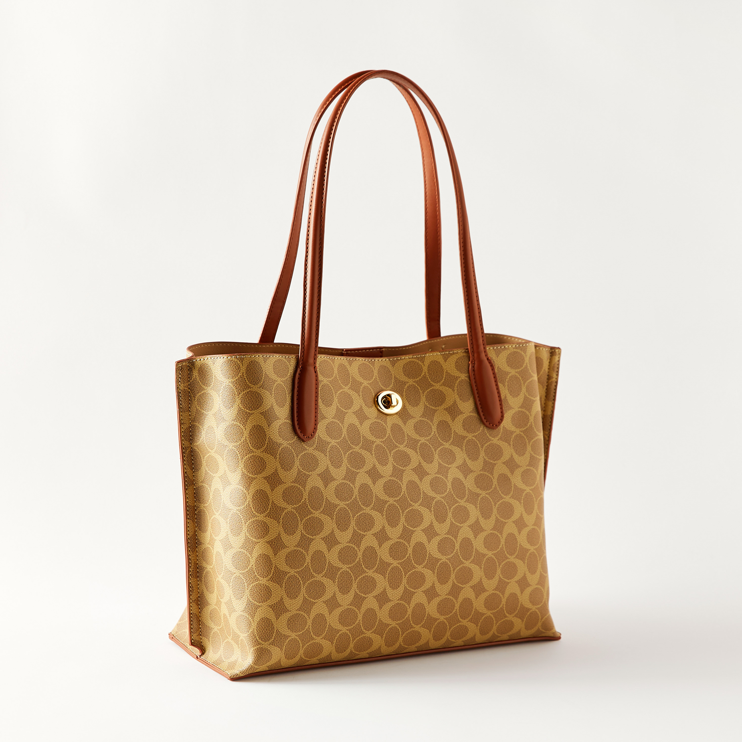 Sasha All-Over Print Tote Bag with Zip and Button Closure and Top Handles-women-bagsandwallets-handbags-image-3