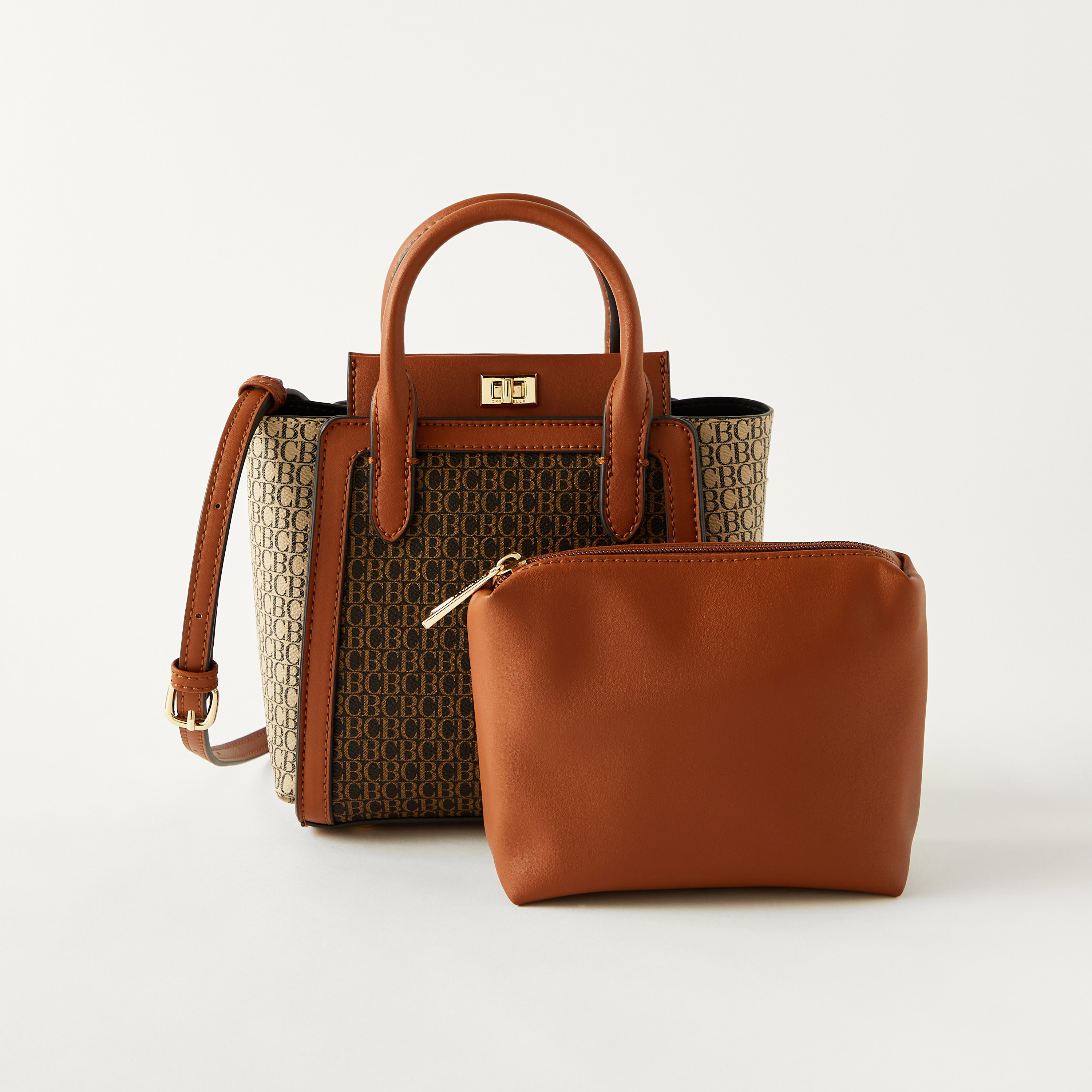شنطة توتي بحزام قابل للفصل وطبعات وشنطة صغيرة من كريسبيلا-women-bagsandwallets-handbags-image-1