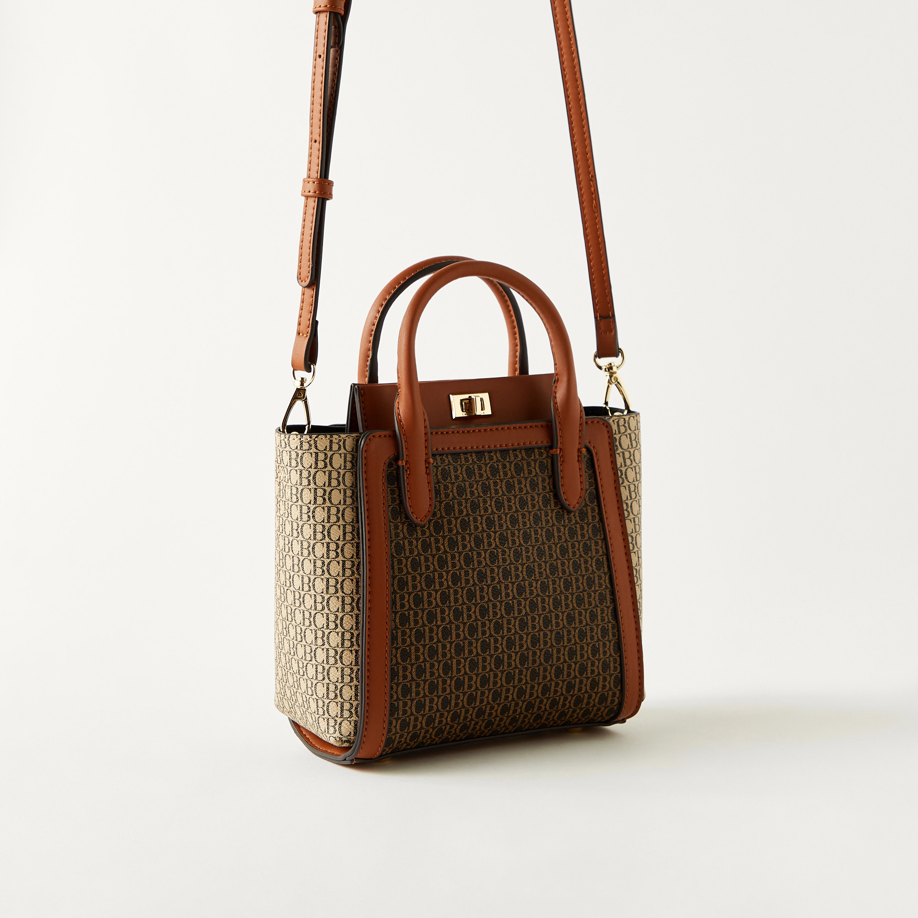 شنطة توتي بحزام قابل للفصل وطبعات وشنطة صغيرة من كريسبيلا-women-bagsandwallets-handbags-image-3